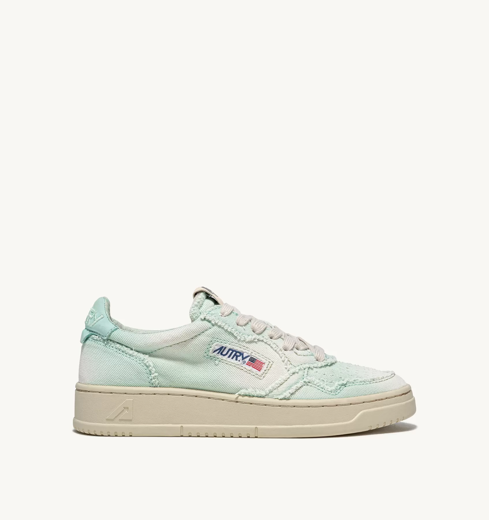 Frauen AUTRY Sneaker Medalist Low Aus Denim In Saltwater