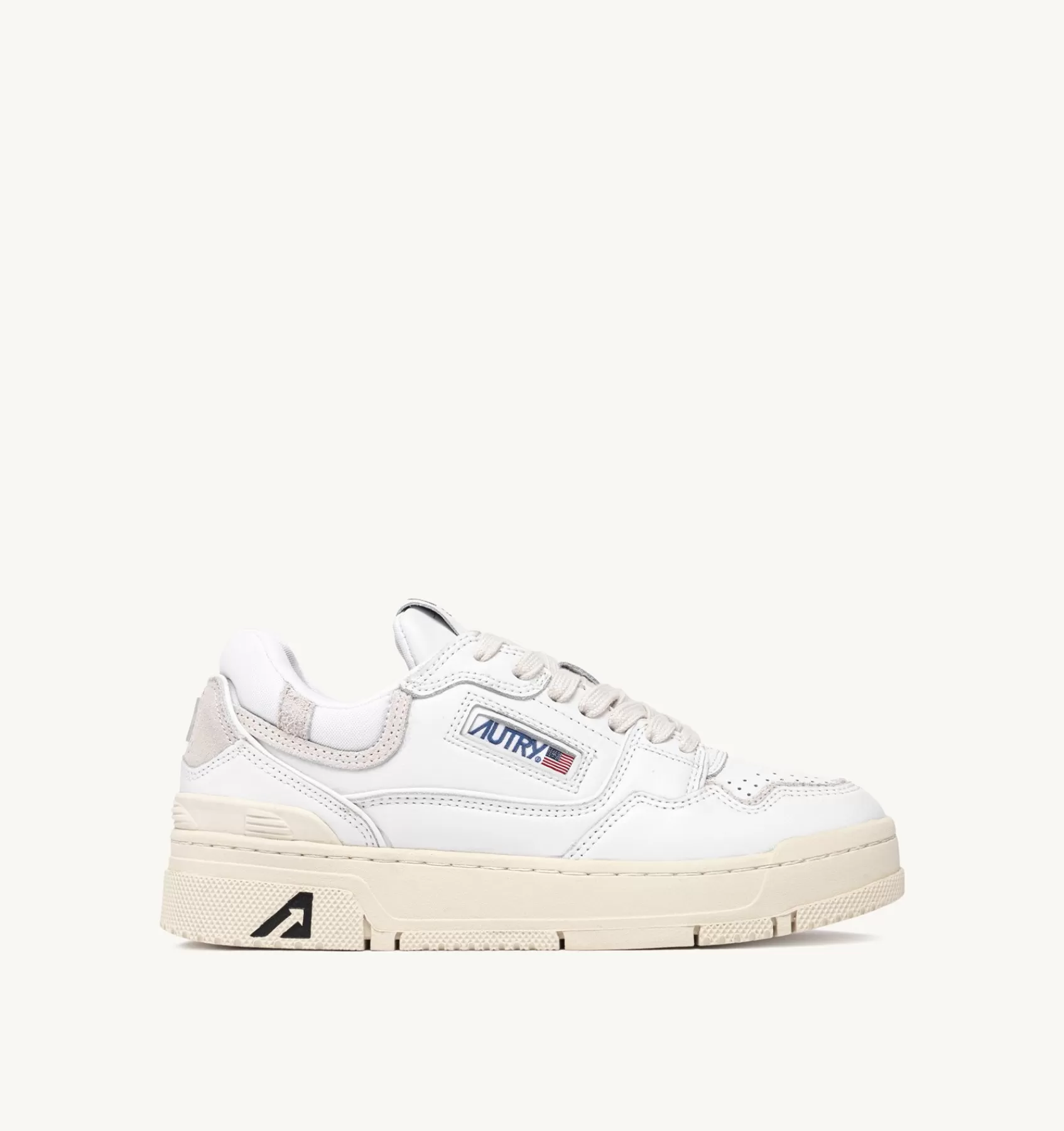 Männer AUTRY Sneakers Clc Aus Leder In Weiss