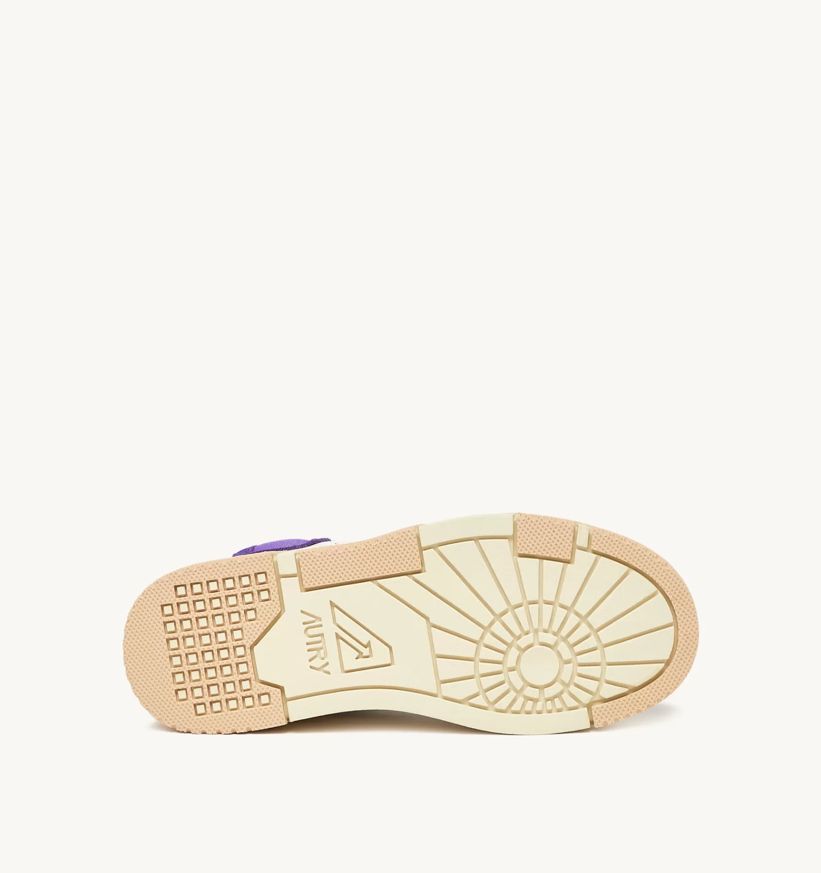 Frauen AUTRY Sneakers Clc Aus Leder In Weiss Und Lila Und Wildleder In Beige