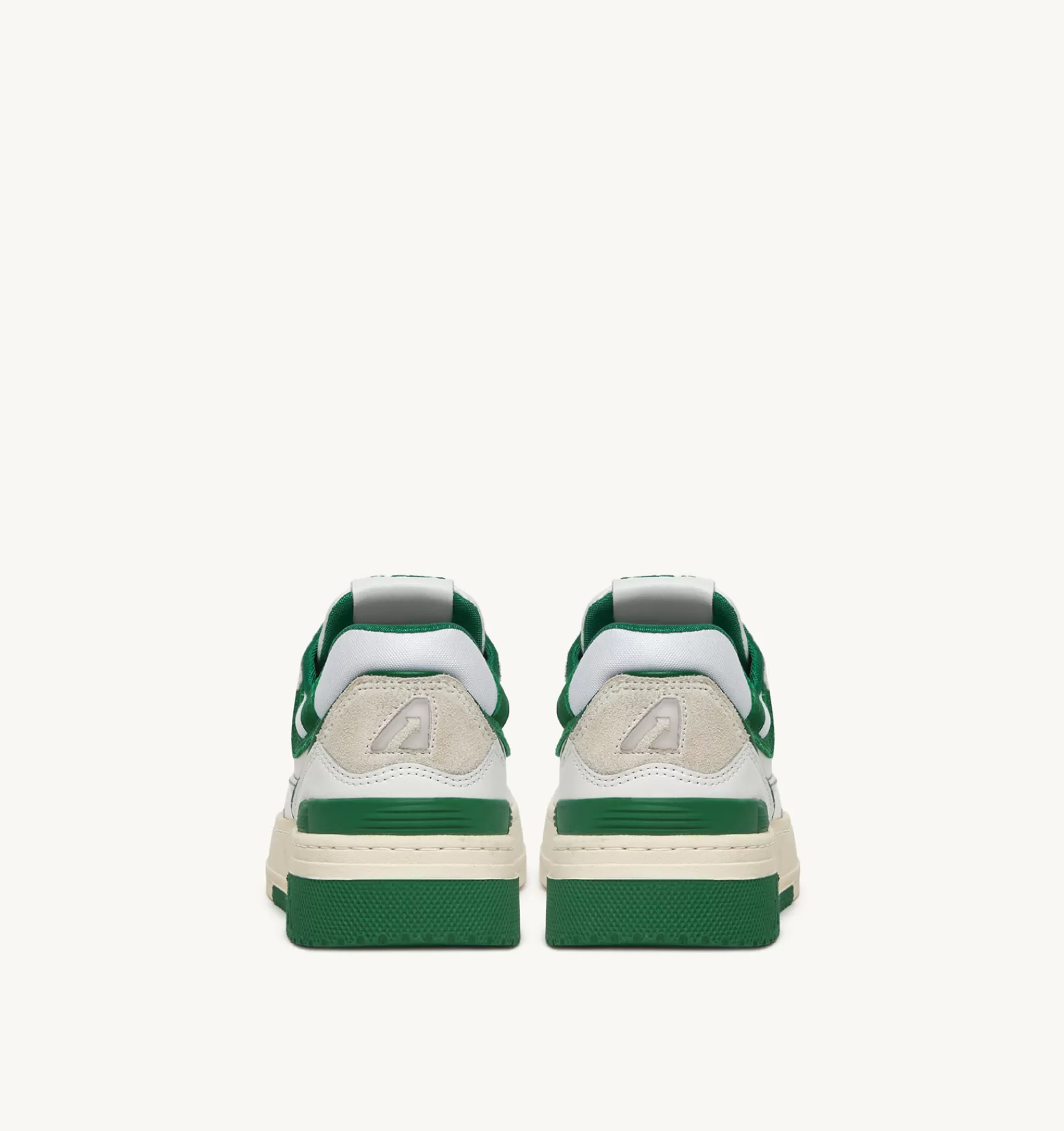 Männer AUTRY Sneakers Clc Aus Leder In Weiss Und Wildleder In Grun