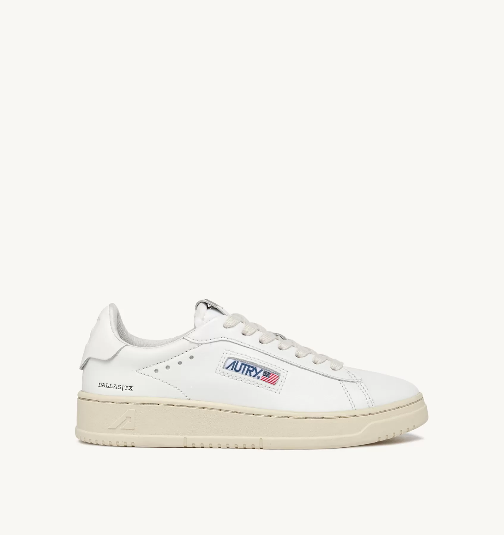 Männer AUTRY Sneakers Dallas Low Aus Leder In Weiss