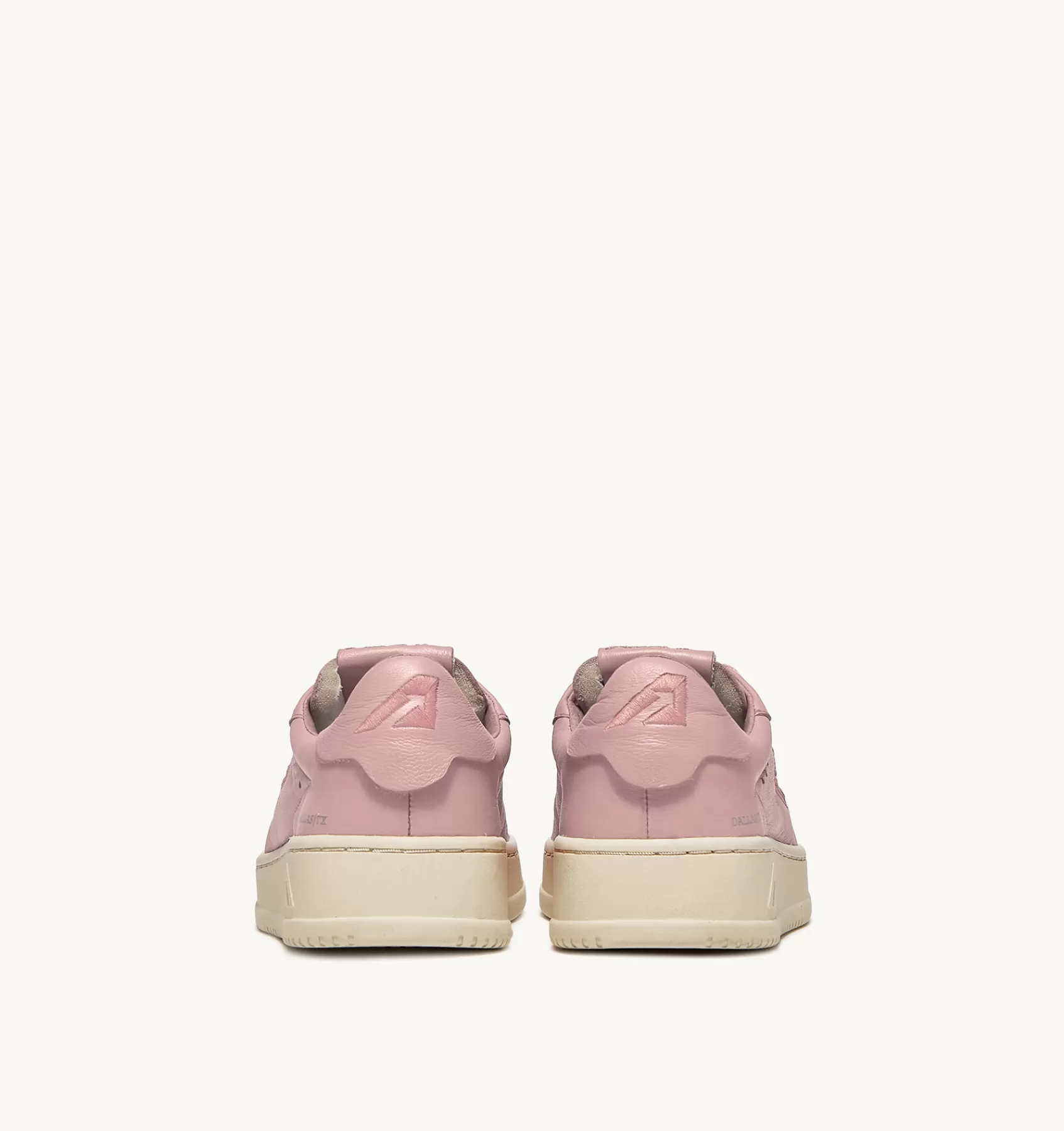 Frauen AUTRY Sneakers Dallas Low Aus Weichem Ziegenleder In Pfirsichfarbe