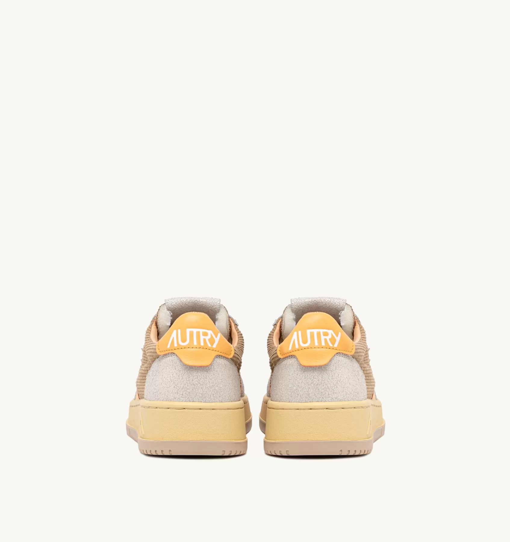 Frauen AUTRY Sneakers Medalist Low Aus Kord In Taupe Und Wildleder In Grau