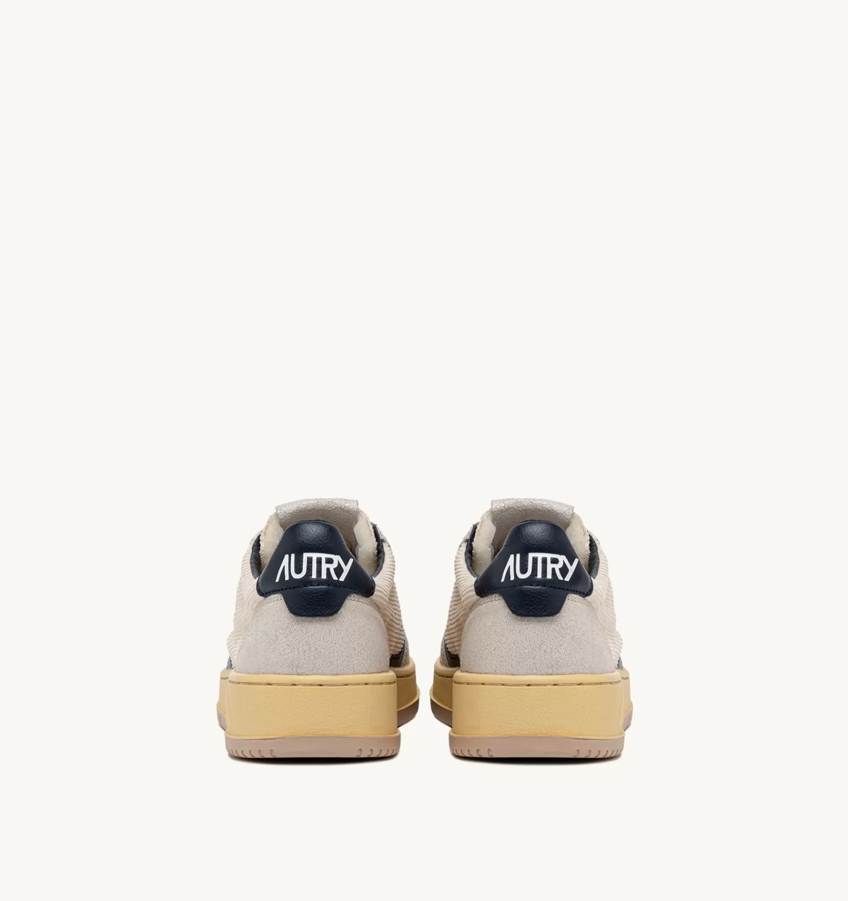 Männer AUTRY Sneakers Medalist Low Aus Kord Und Wildleder In Weiss Und Blau