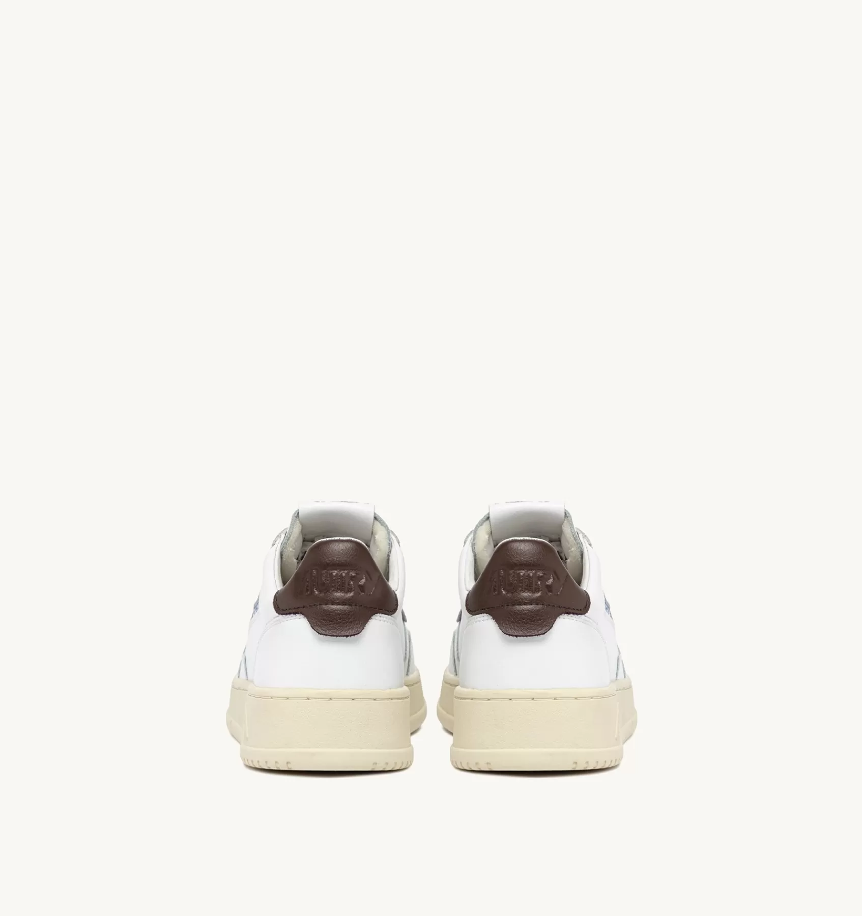 Männer AUTRY Sneakers Medalist Low Aus Leder In Weiss Und Braun