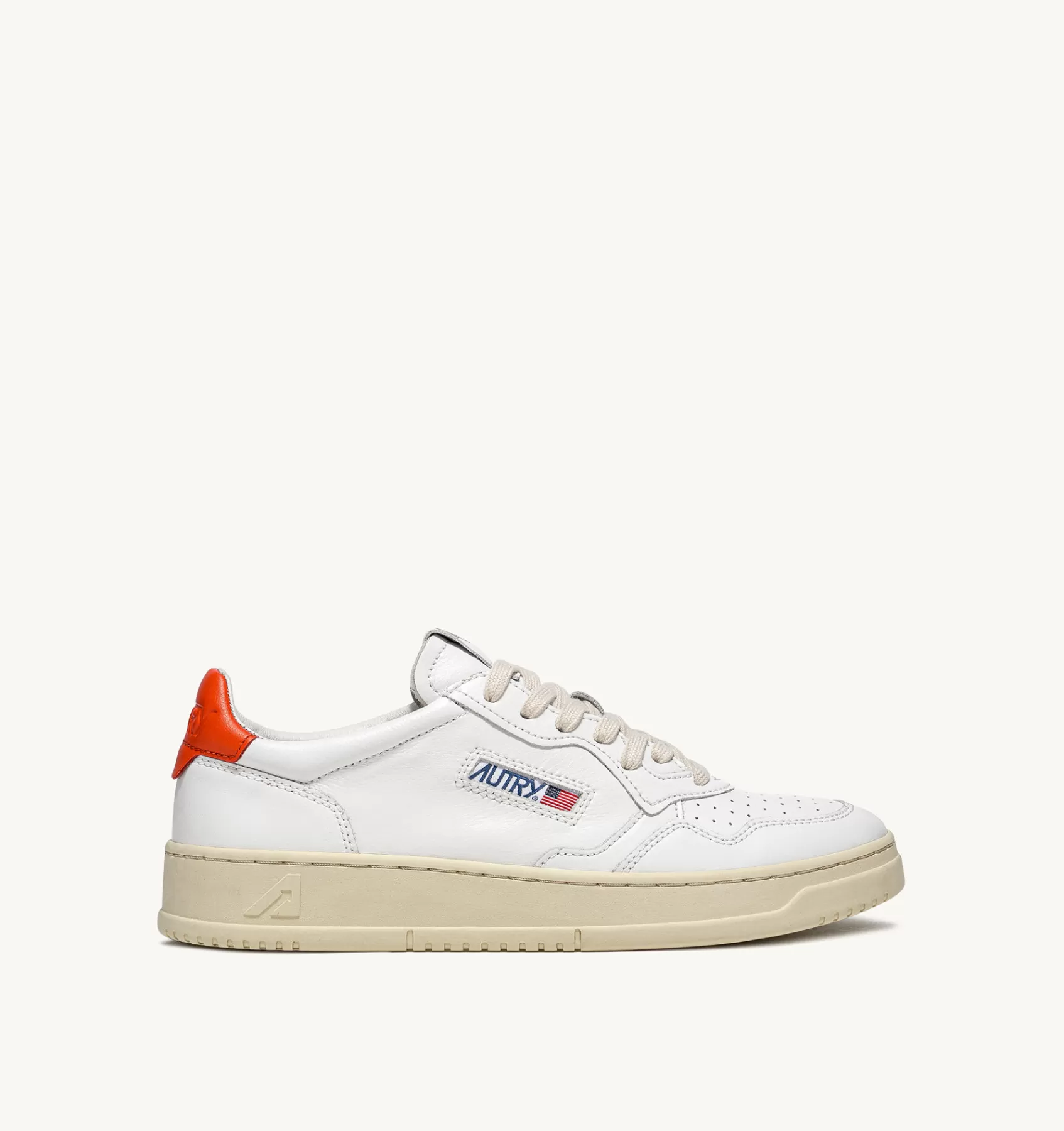 Männer AUTRY Sneakers Medalist Low Aus Leder In Weiss Und Grun