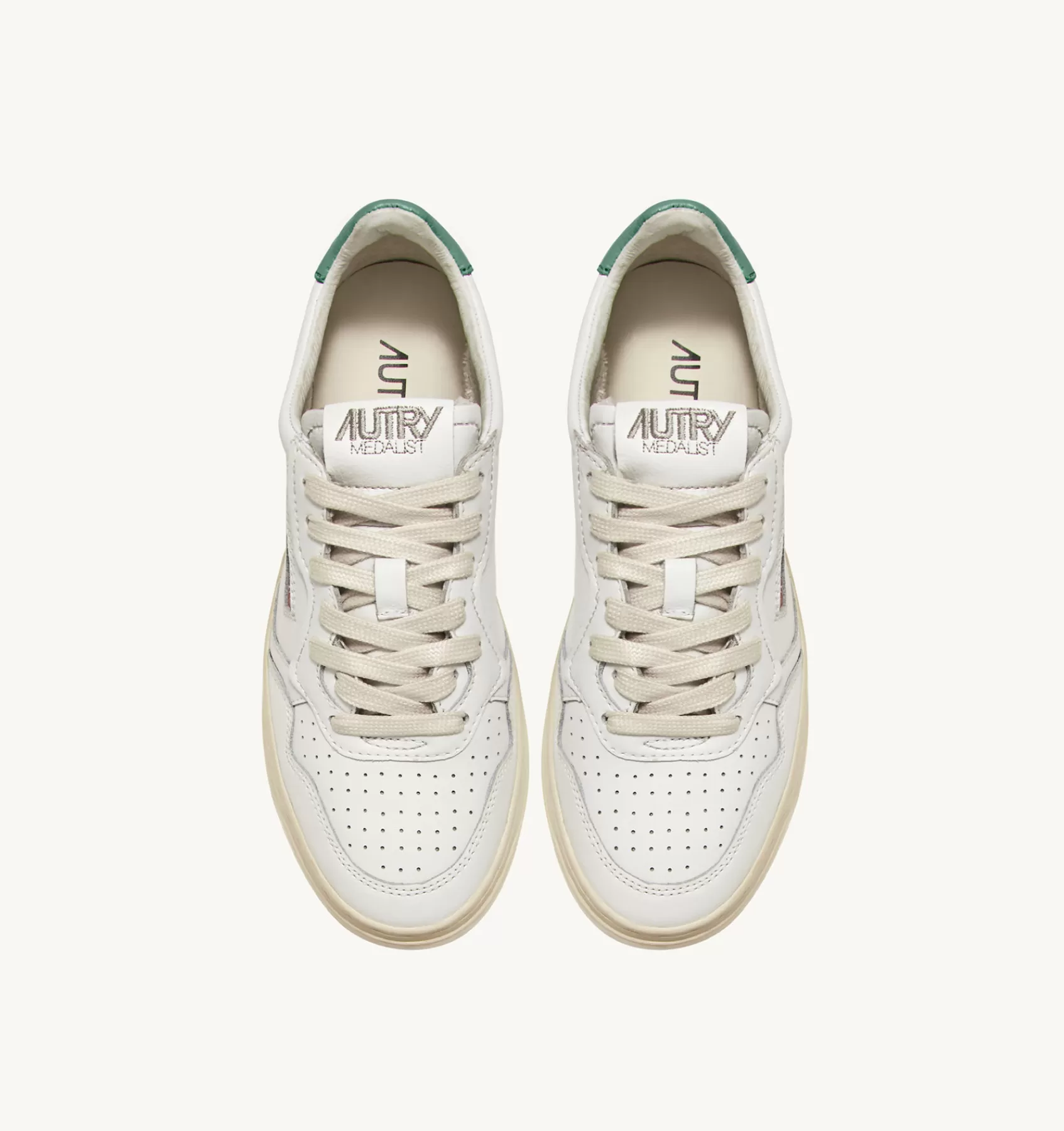 Frauen AUTRY Sneakers Medalist Low Aus Leder In Weiss Und Malachi