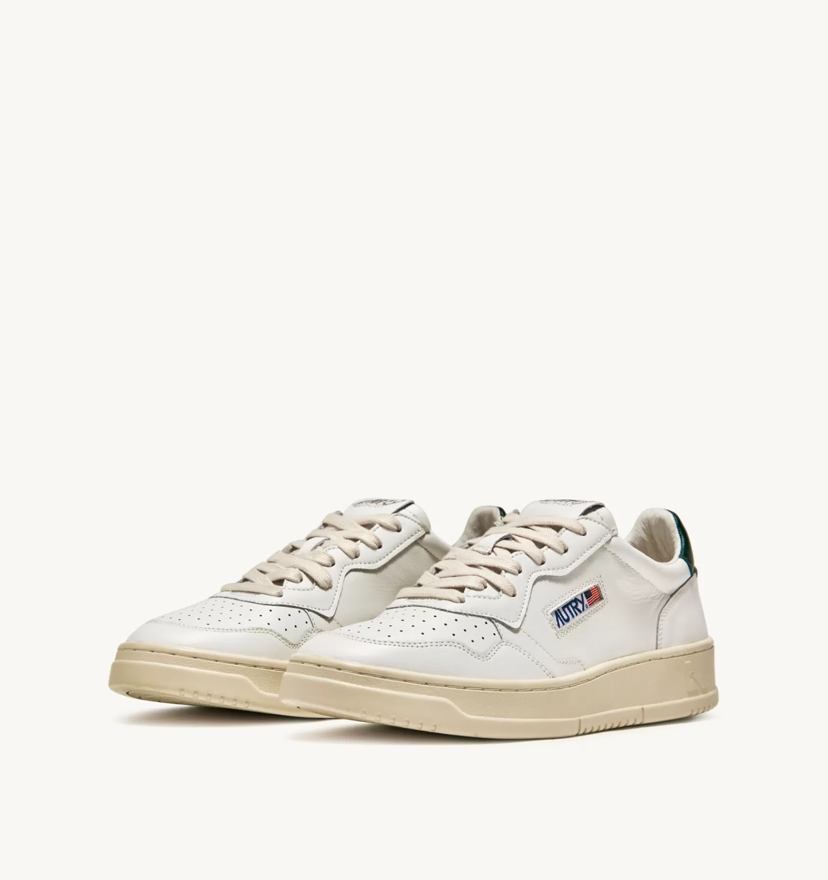 Männer AUTRY Sneakers Medalist Low Aus Leder In Weiss Und Mountain