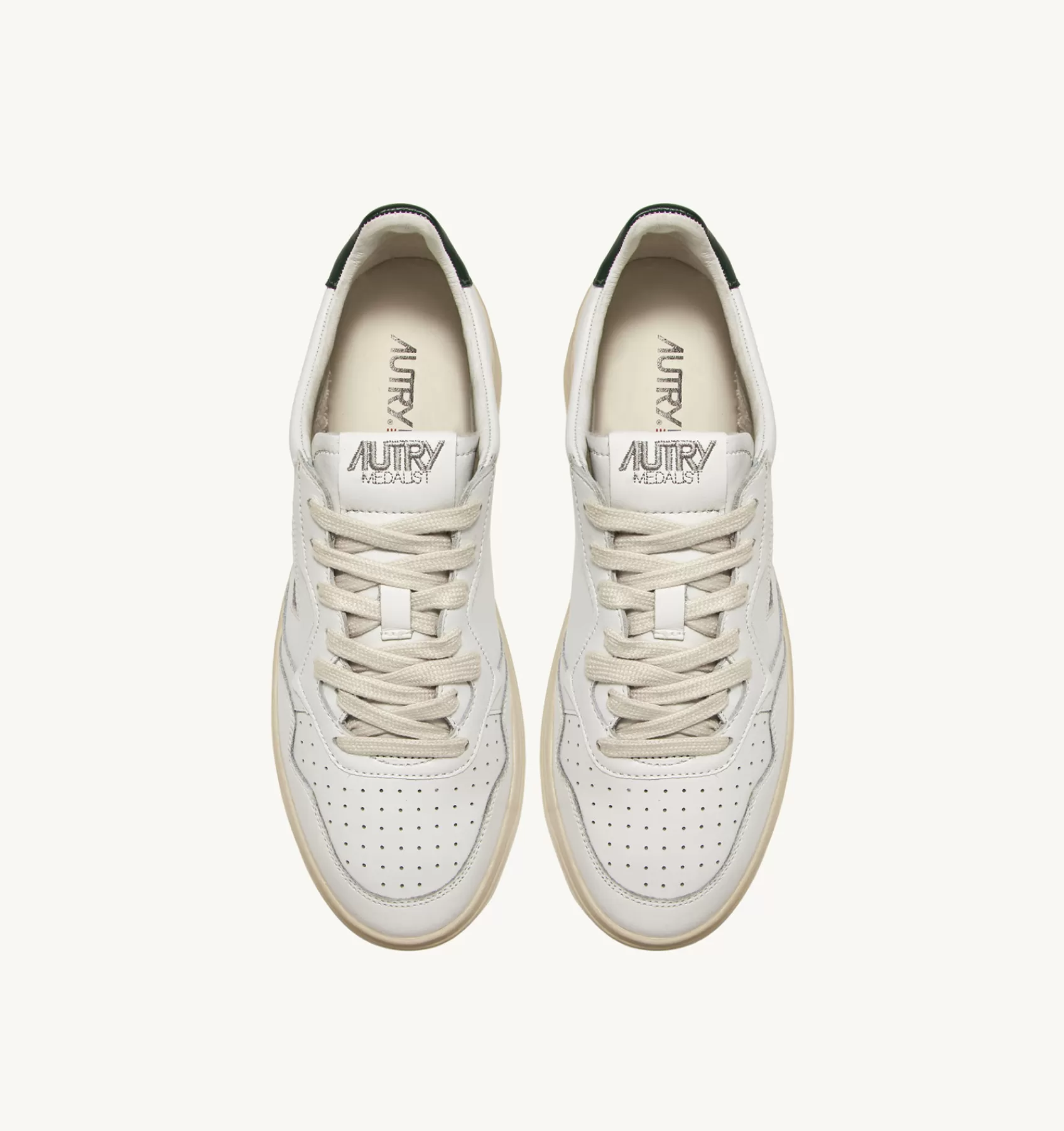 Männer AUTRY Sneakers Medalist Low Aus Leder In Weiss Und Mountain