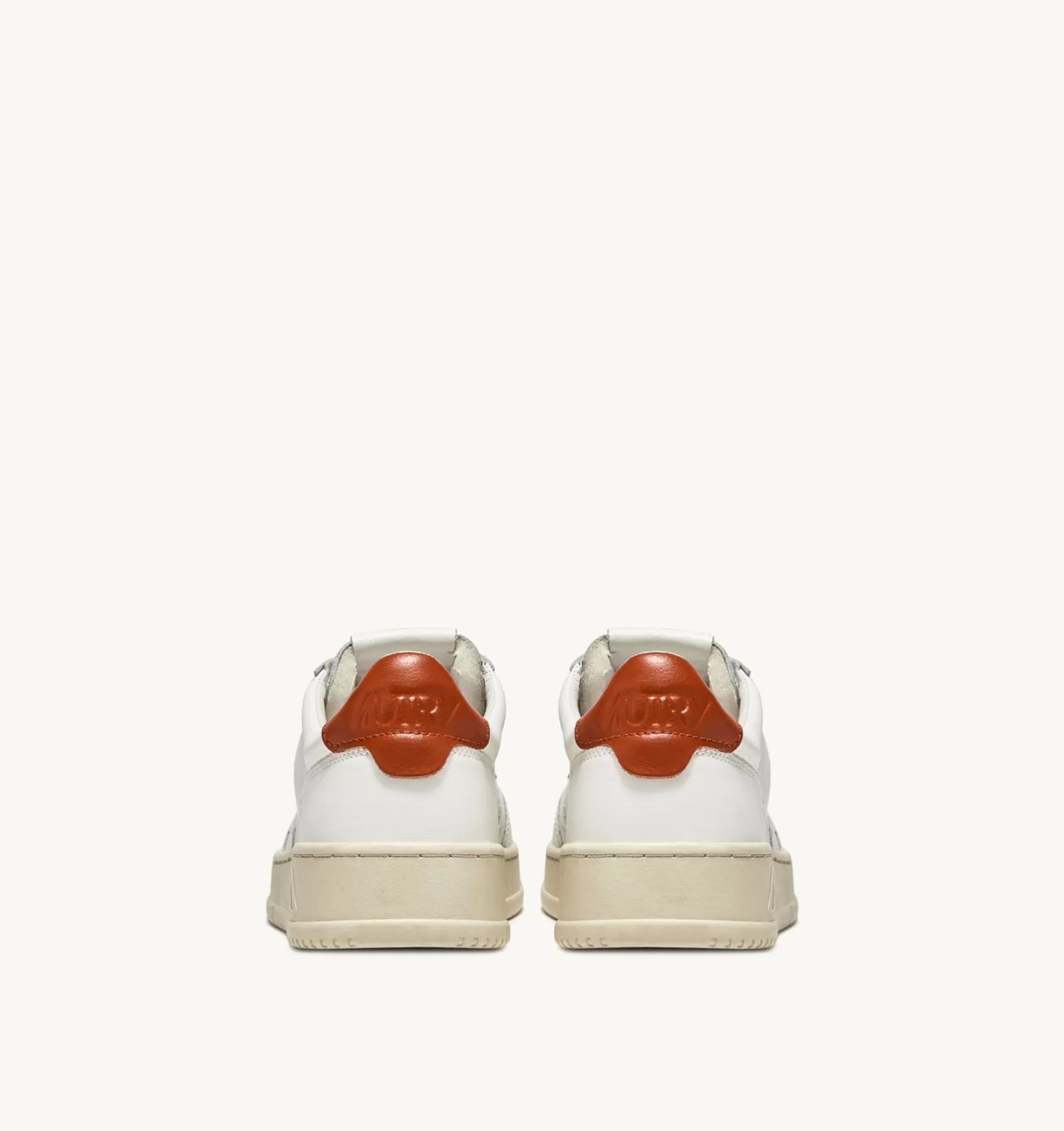 Männer AUTRY Sneakers Medalist Low Aus Leder In Weiss Und Rust