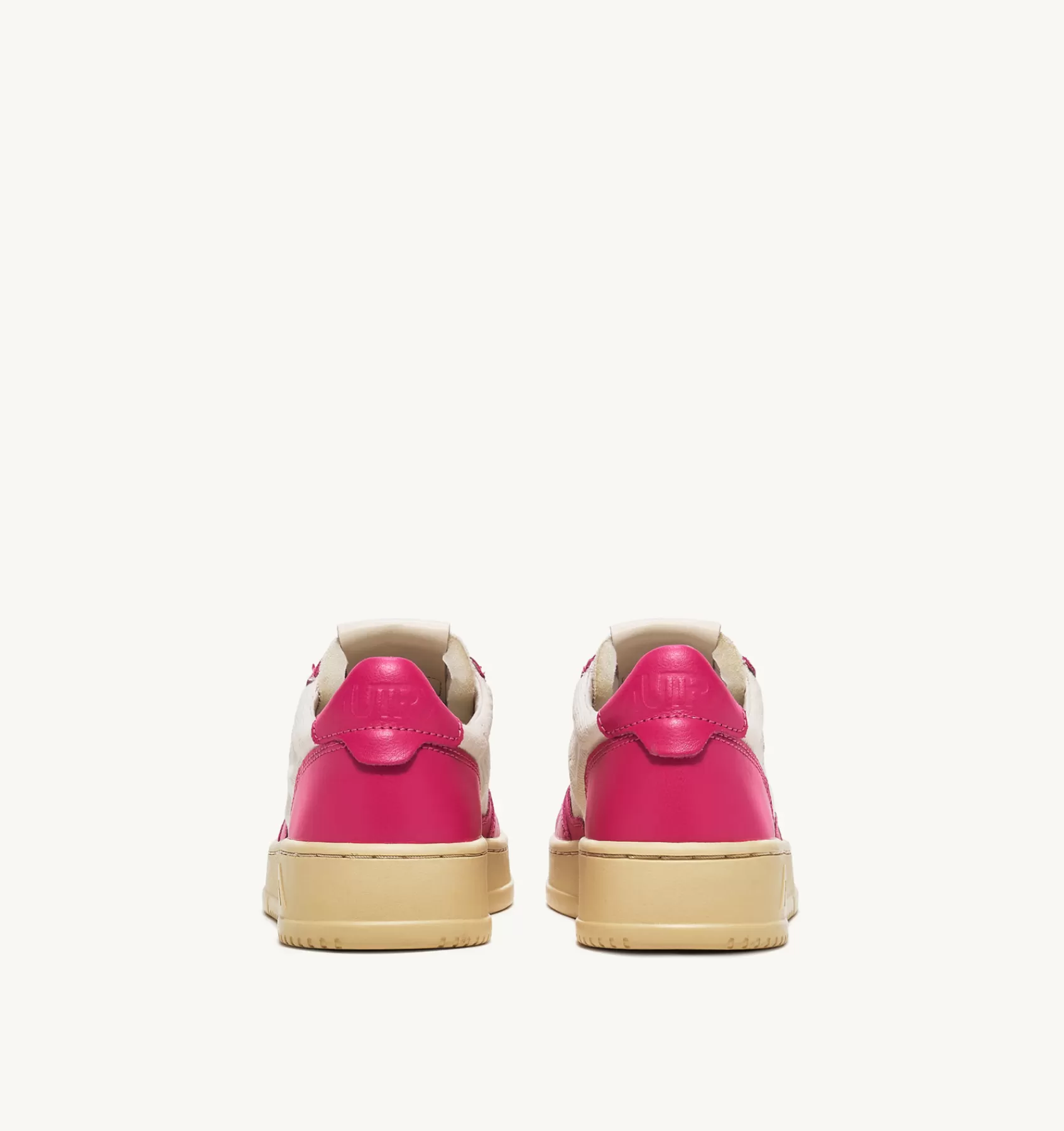 Frauen AUTRY Sneakers Medalist Low Aus Leder Und Canvas In Weiss Und Bubble