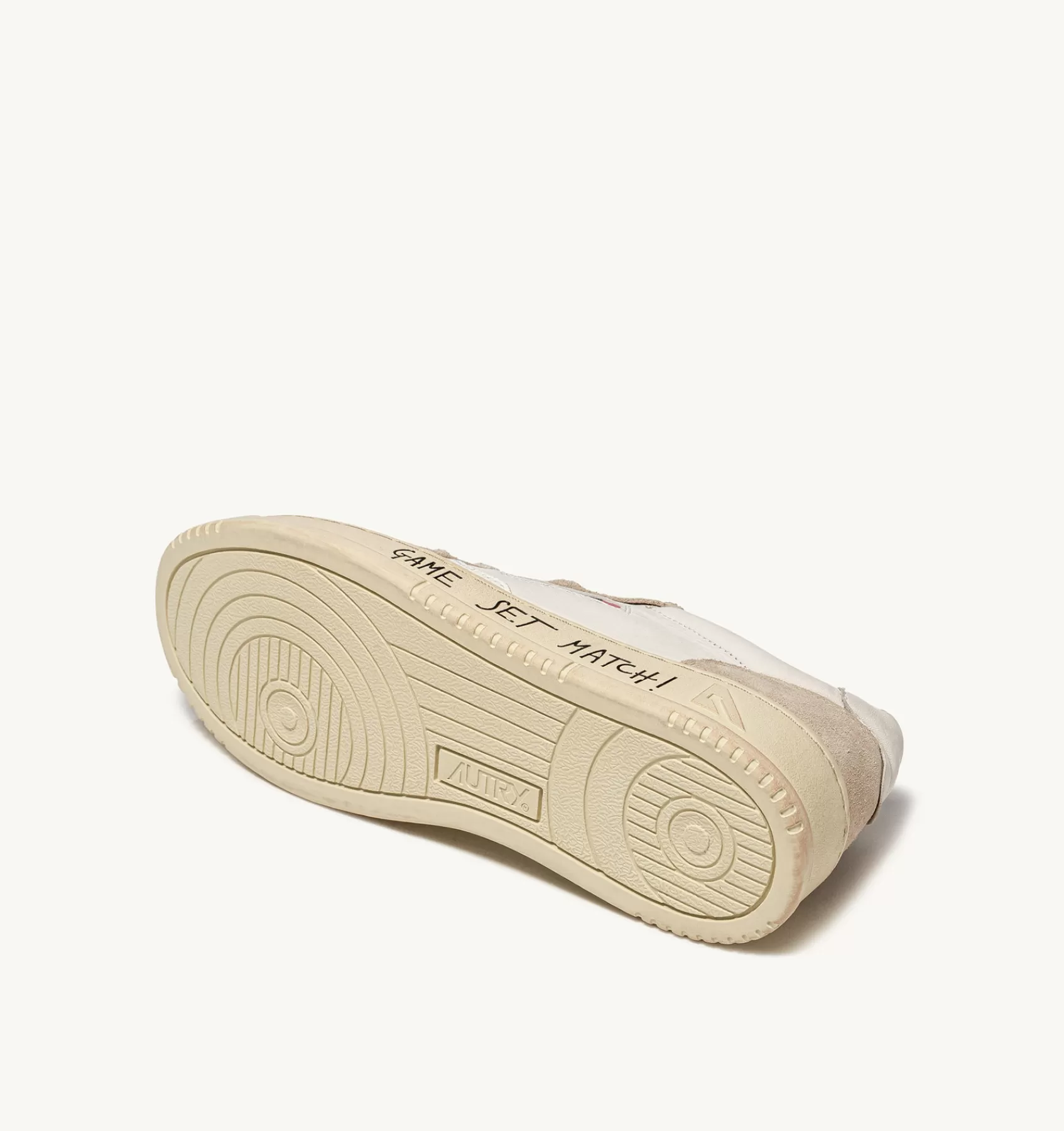 Männer AUTRY Sneakers Medalist Low Aus Leder Und Wildleder In Weiss