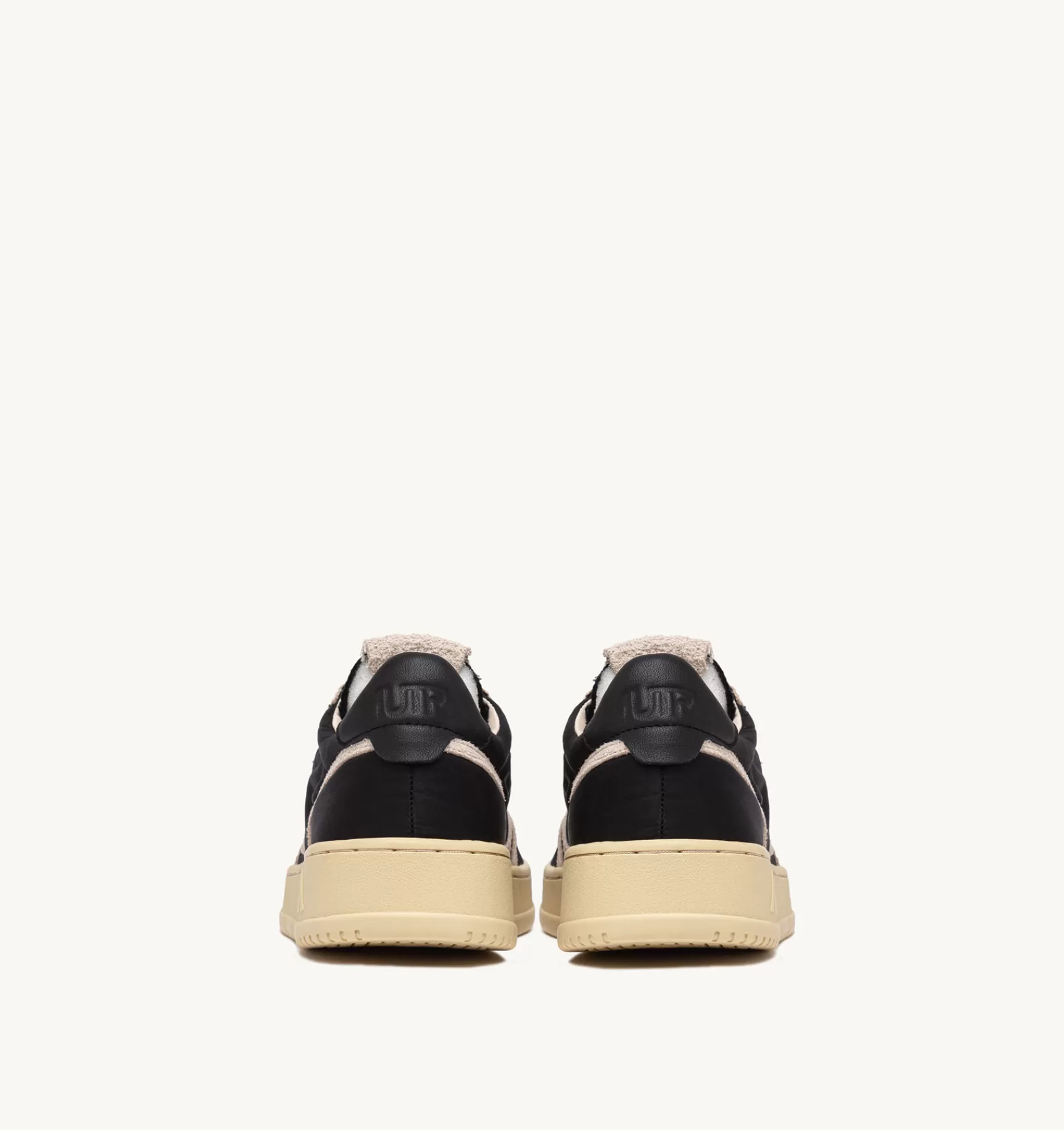 Männer AUTRY Sneakers Medalist Low Aus Nylon In Schwarz Und Wildleder In Beige