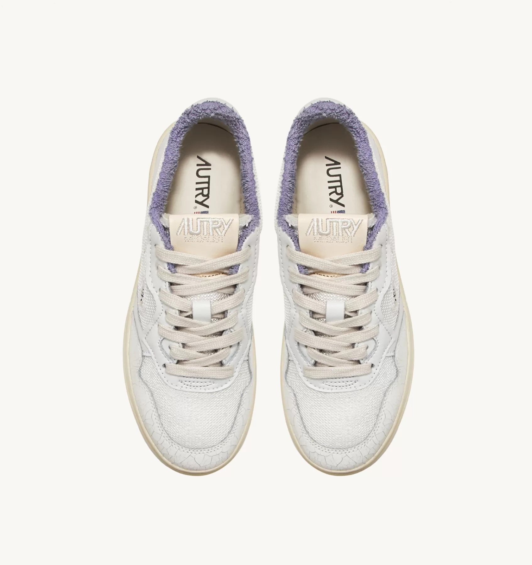 Frauen AUTRY Sneakers Medalist Low Aus Sponge In Lavendel Und Dragon-Effekt