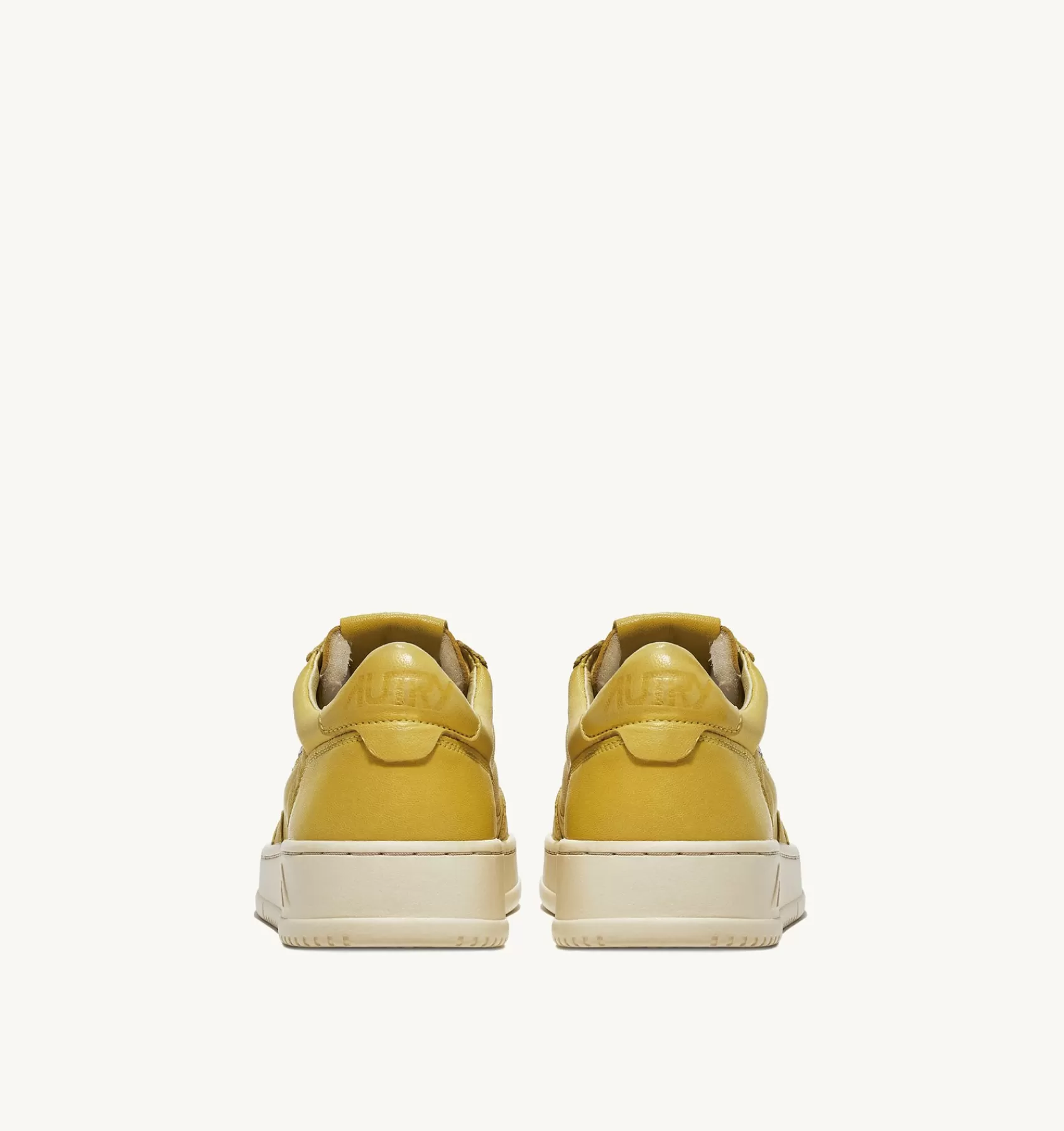 Frauen AUTRY Sneakers Medalist Low Aus Weichem Ziegenleder In Yellow Iris