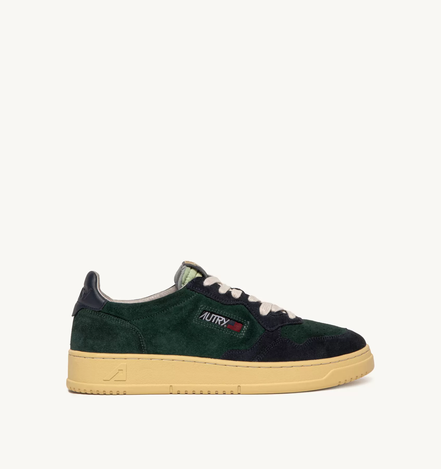 Männer AUTRY Sneakers Medalist Low Aus Wildleder In Grun Und Blau