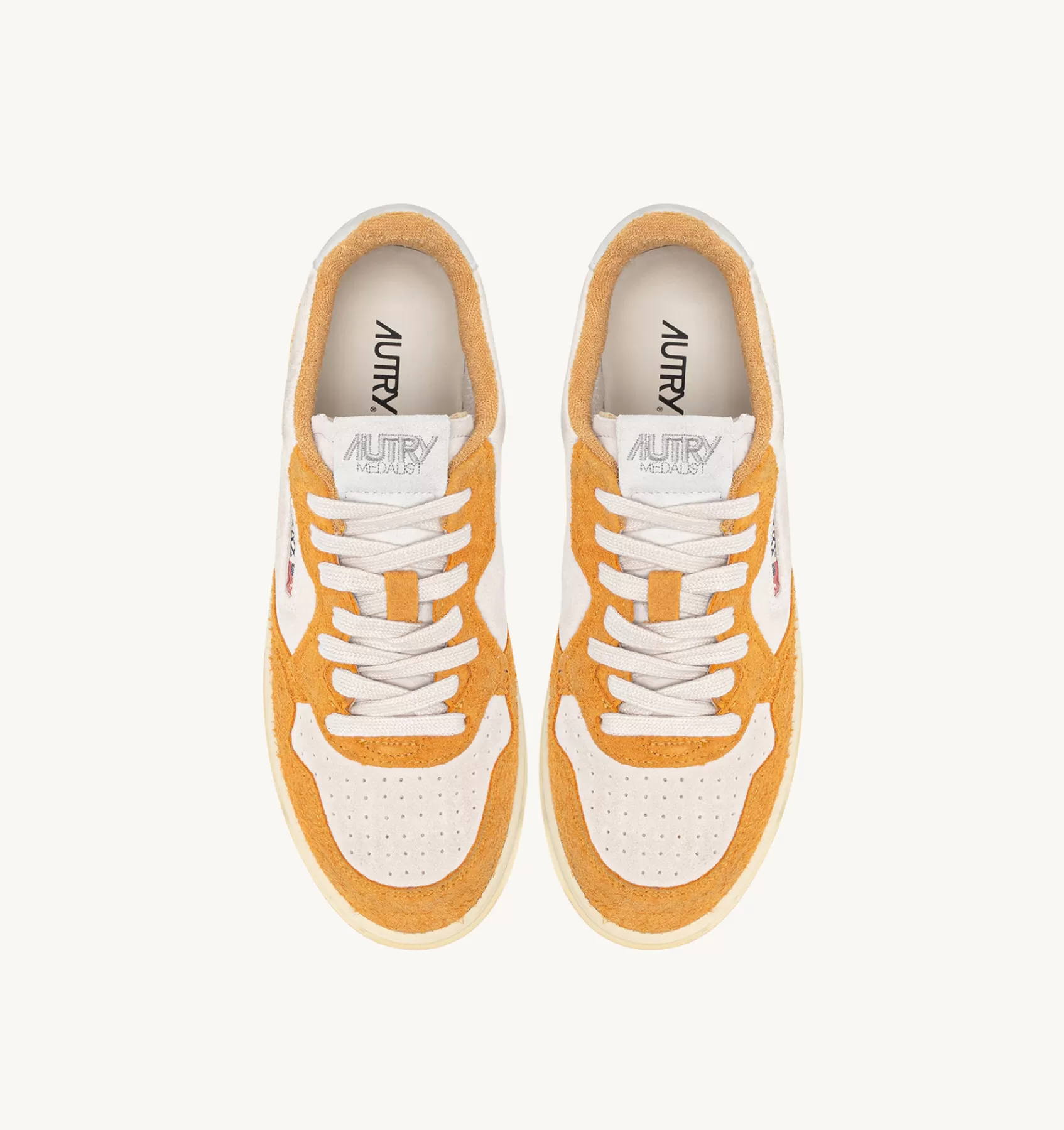 Männer AUTRY Sneakers Medalist Low Aus Wildleder In Weiss Und Wildleder Mit
