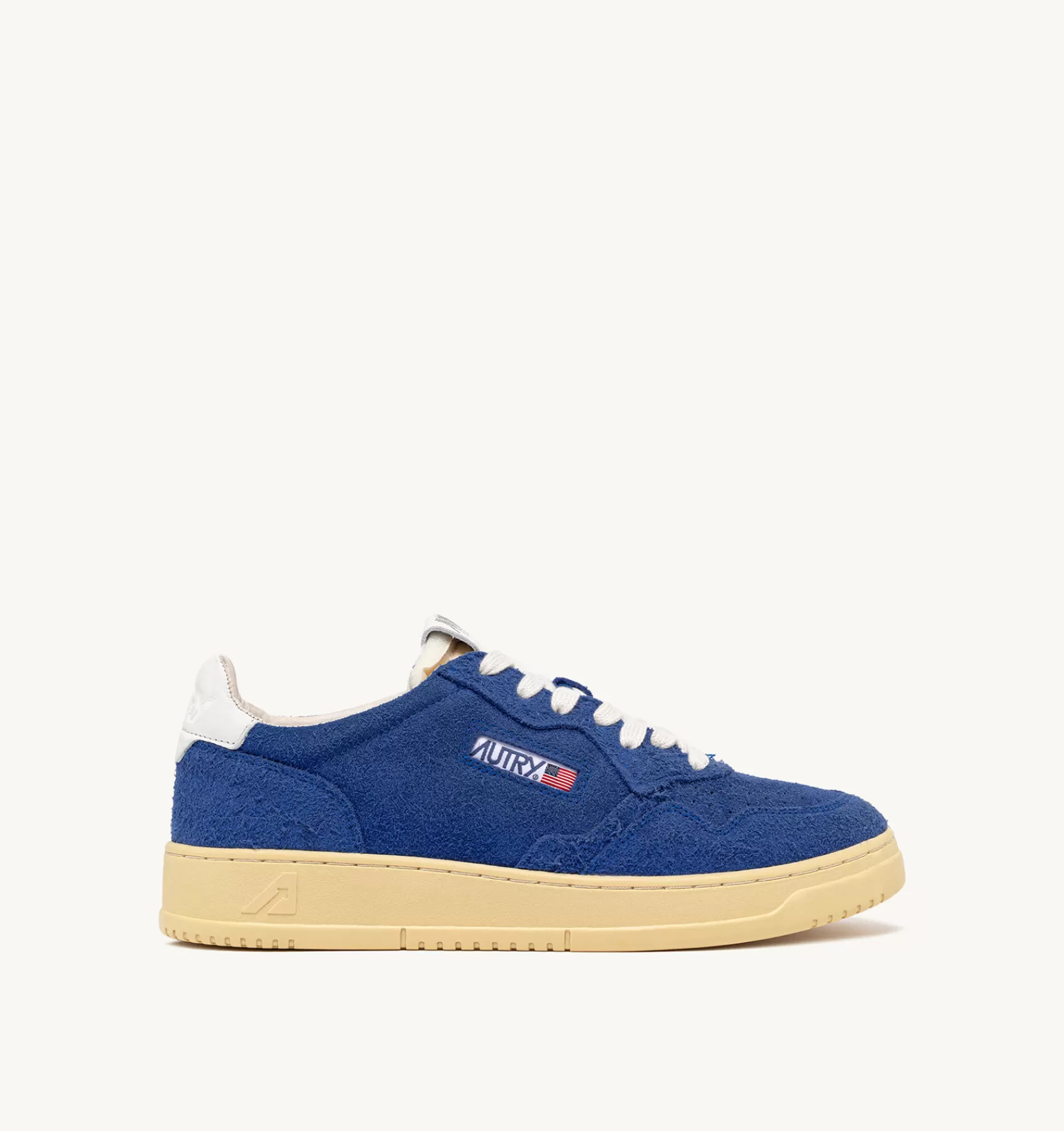 Männer AUTRY Sneakers Medalist Low Aus Wildleder Mit "Hair"-Effekt In Kornblumenblau