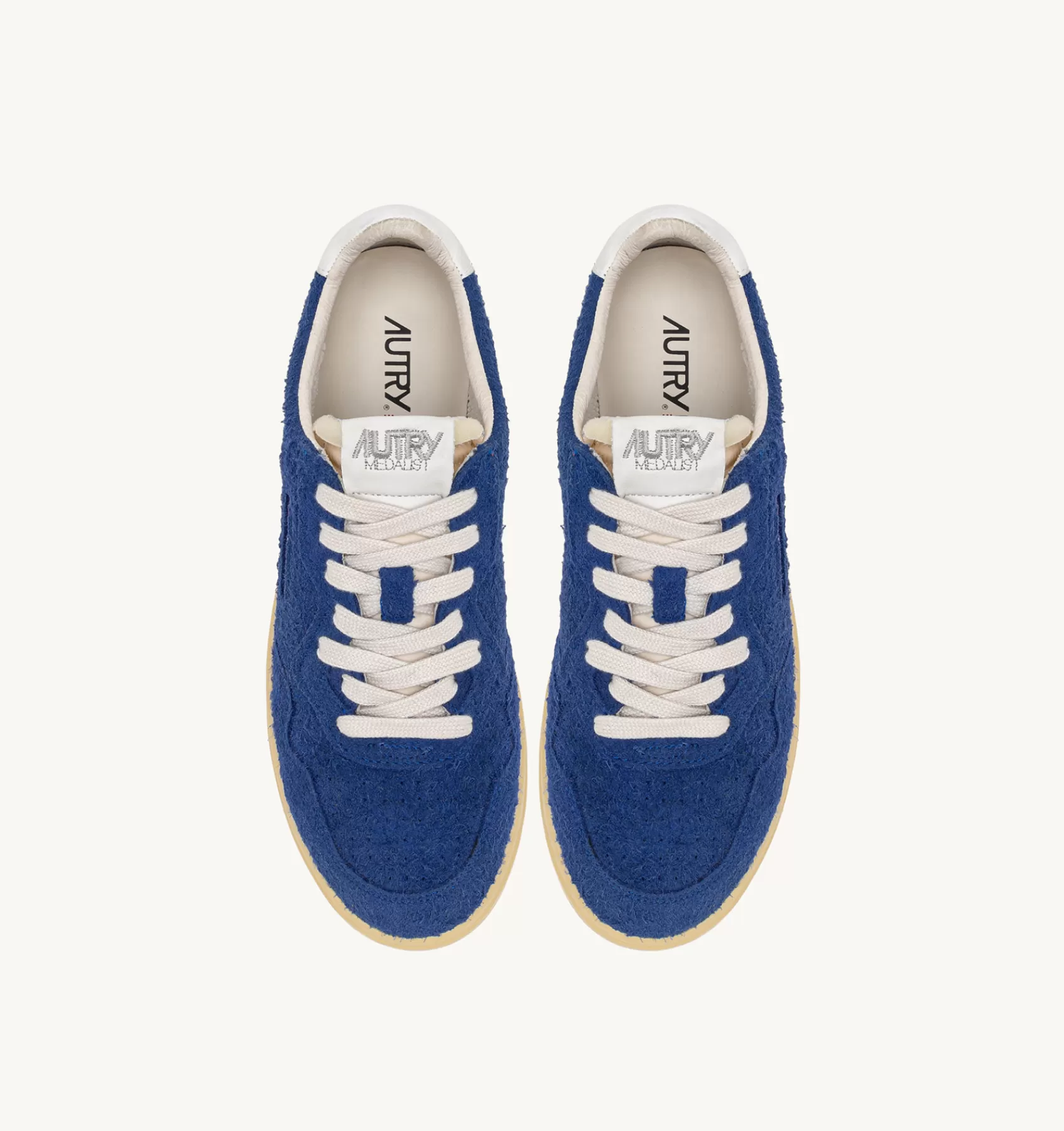 Männer AUTRY Sneakers Medalist Low Aus Wildleder Mit "Hair"-Effekt In Kornblumenblau