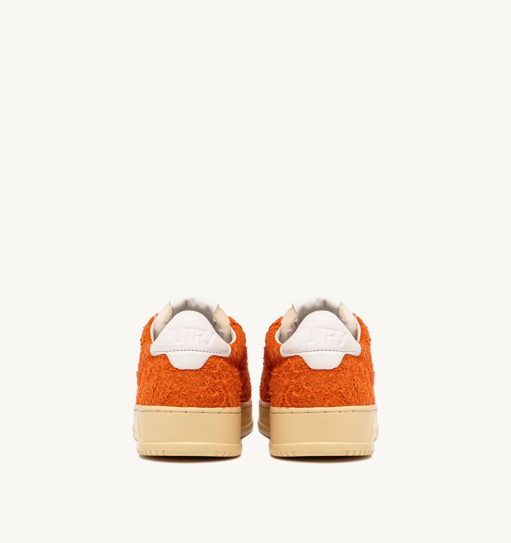 Männer AUTRY Sneakers Medalist Low Aus Wildleder Mit "Hair"-Effekt In Orange