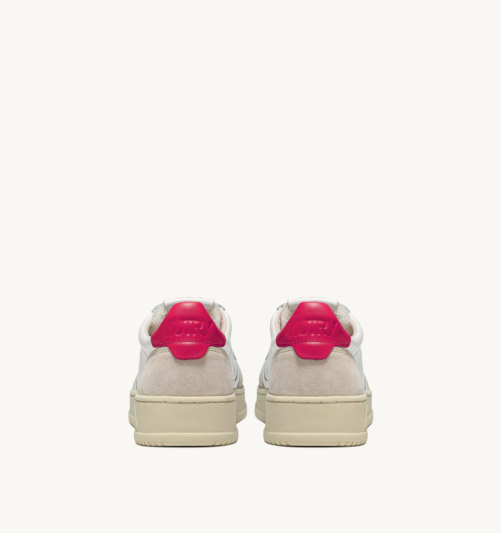 Frauen AUTRY Sneakers Medalist Low Aus Wildleder Und Leder In Weiss Und Bubble