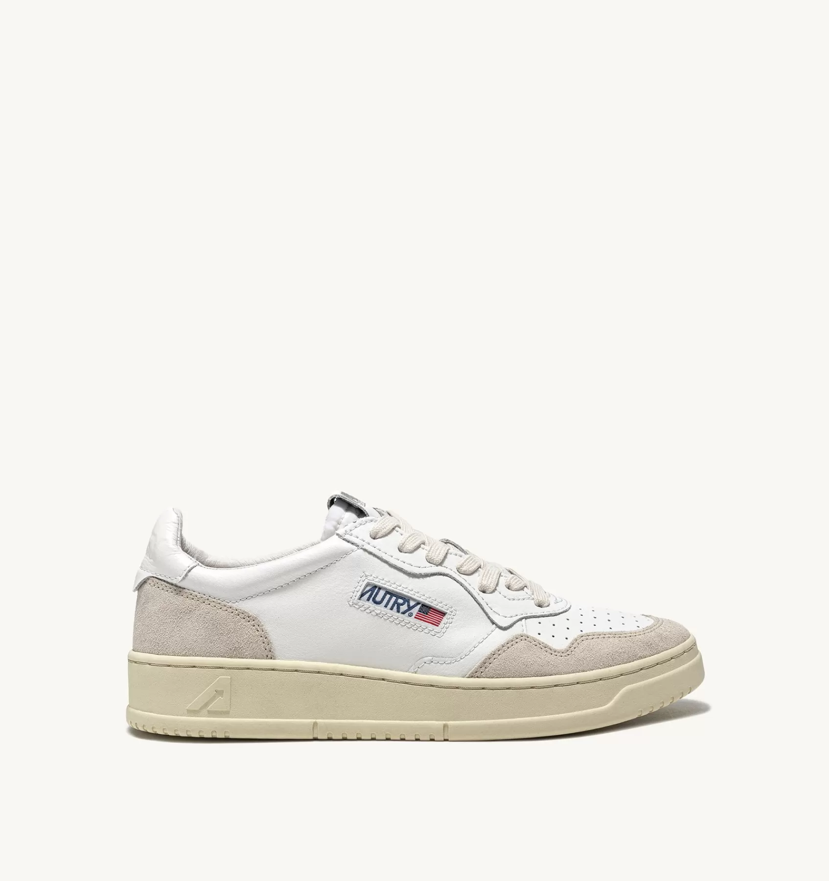 Frauen AUTRY Sneakers Medalist Low Aus Wildleder Und Weissem Leder