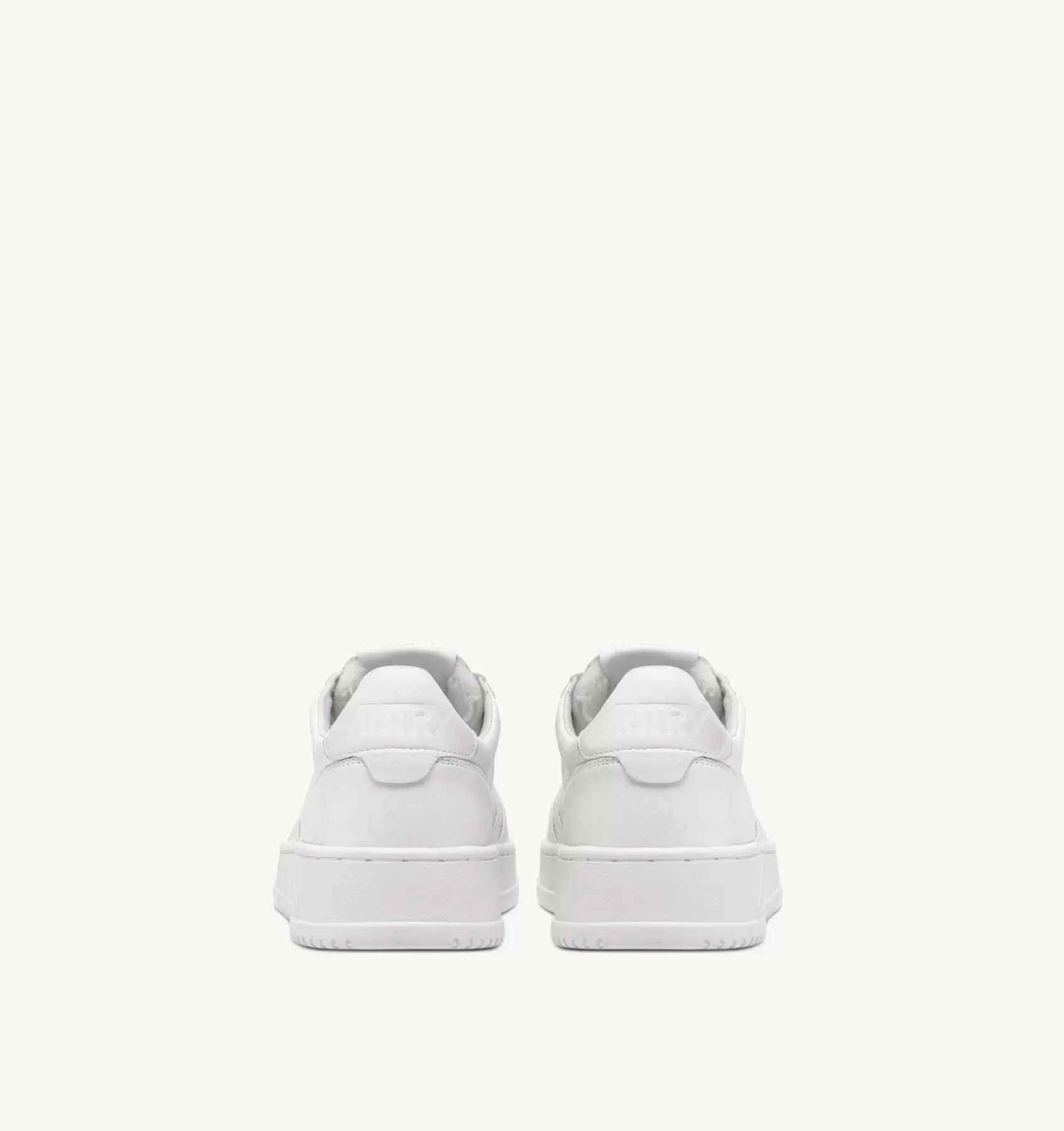 Männer AUTRY Sneakers Medalist Low Aus Ziegenleder In Optical White