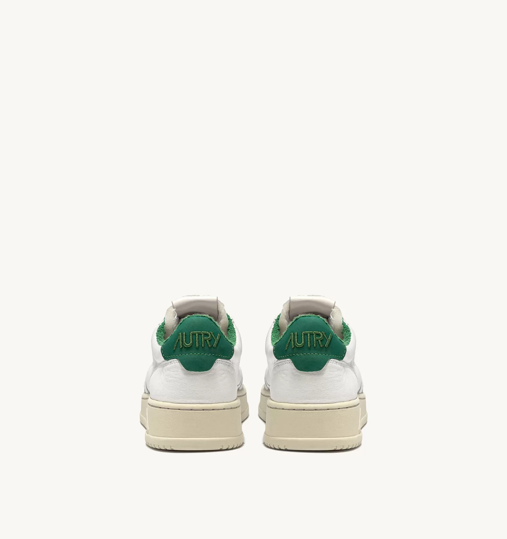 Frauen AUTRY Sneakers Medalist Low Aus Ziegenleder Und Sponge In Weiss Und Grun