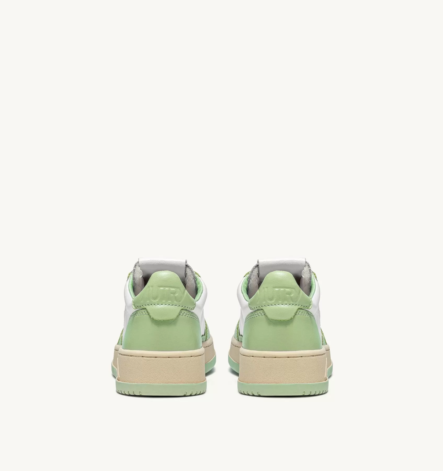 Männer AUTRY Sneakers Medalist Low Aus Zweifarbigem Leder Nile Und Grun