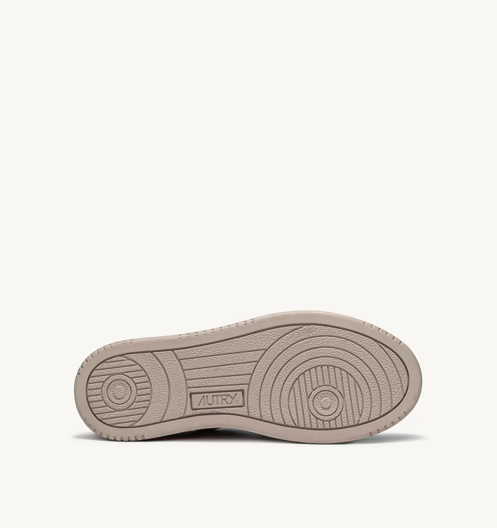 Frauen AUTRY Sneakers Medalist Low Aus Zweifarbigem Leder Weiss Und Taubengrau