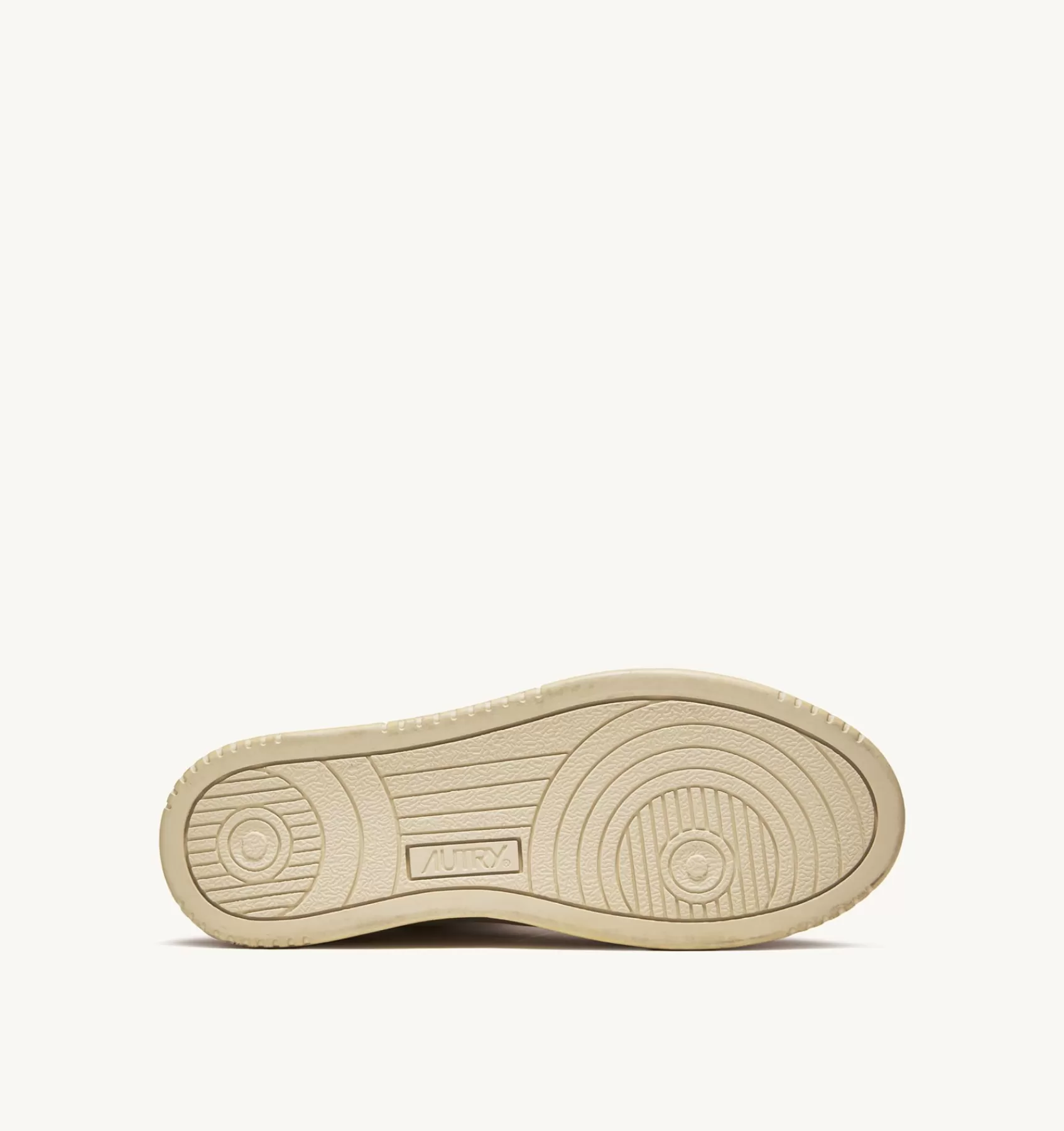 Männer AUTRY Sneakers Medalist Low Super Vintage Aus Leder Yellowing Mit Weiss Und Lavendel
