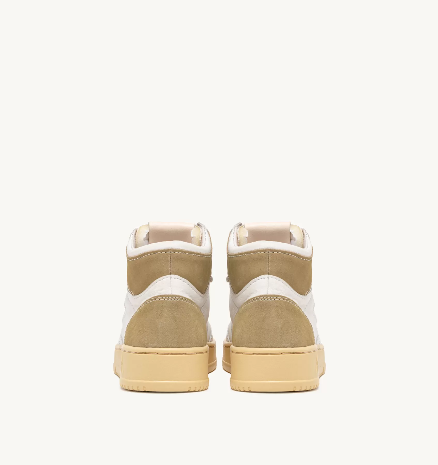 Frauen AUTRY Sneakers Medalist Mid Aus Leder Und Wildleder In Weiss Und Mud