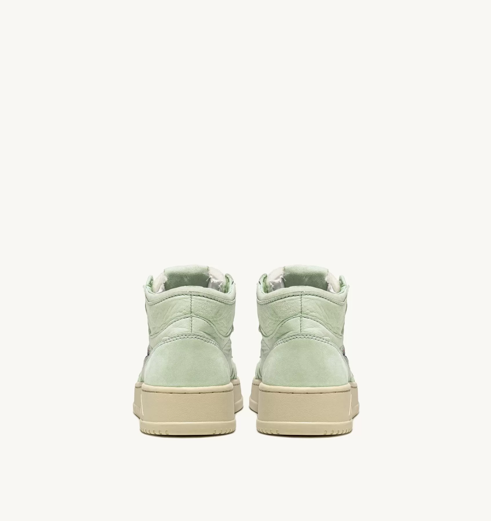 Männer AUTRY Sneakers Medalist Mid Aus Weichem Ziegenleder In Cel Green