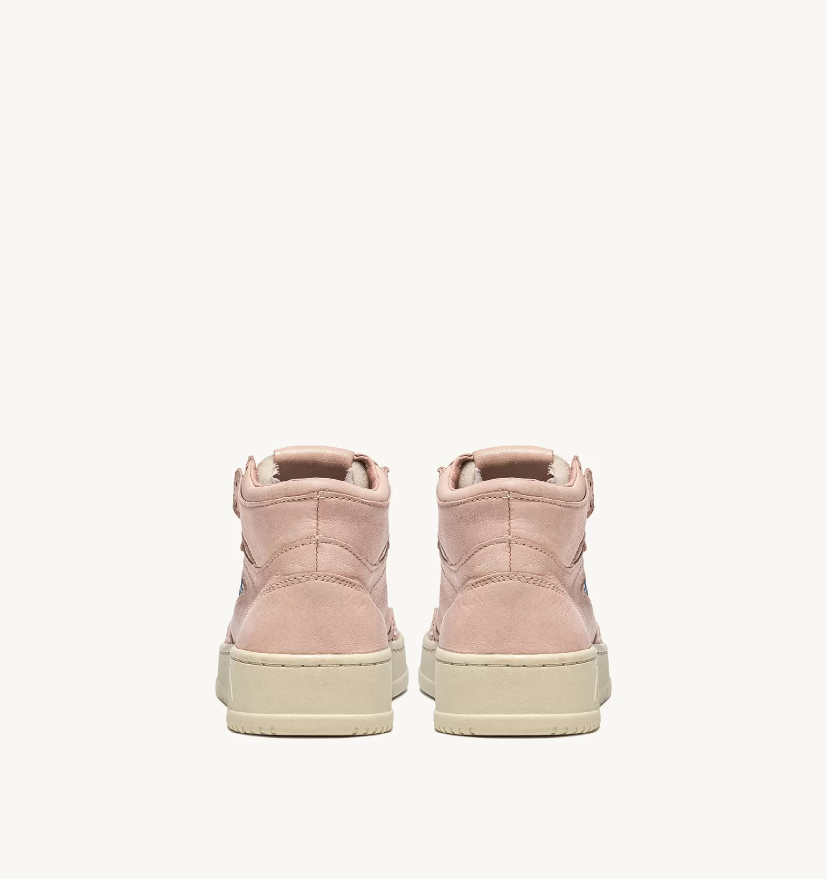 Frauen AUTRY Sneakers Medalist Mid Aus Weichem Ziegenleder In Pfirsichfarbe