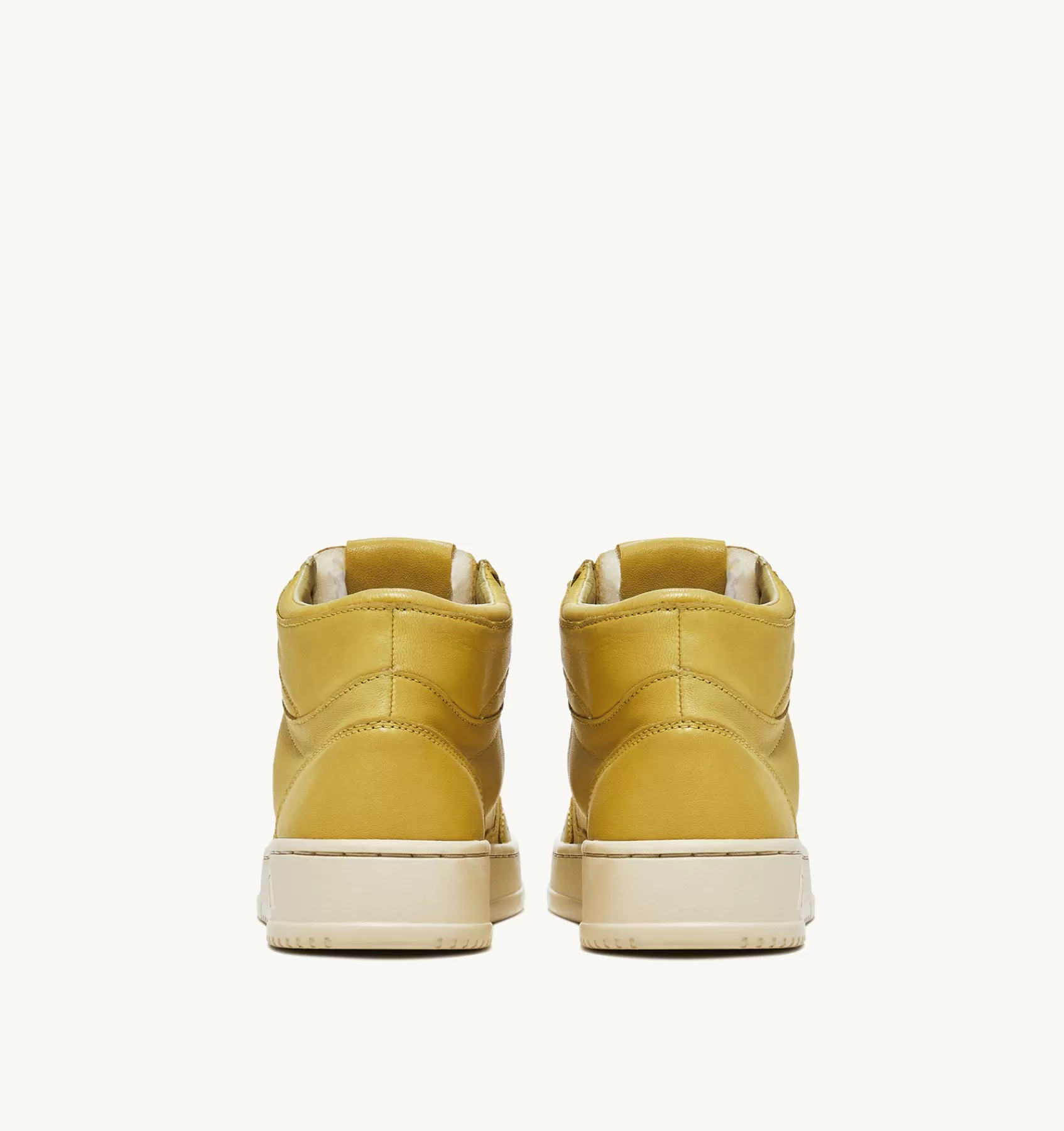 Frauen AUTRY Sneakers Medalist Mid Aus Weichem Ziegenleder In Yellow Iris