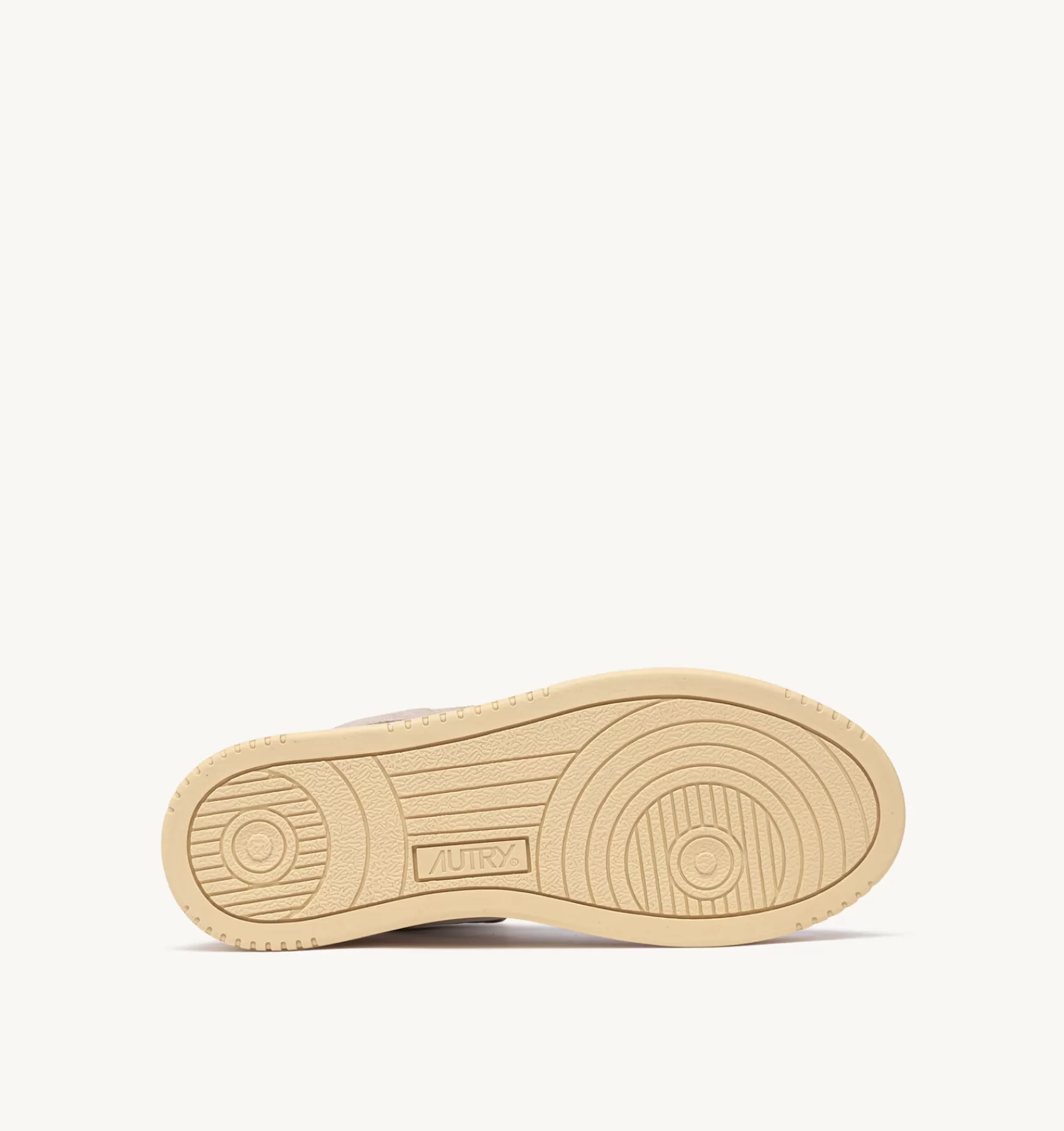 Frauen AUTRY Sneakers Medalist Mid Aus Weissem Leder Und Beigem Wildleder