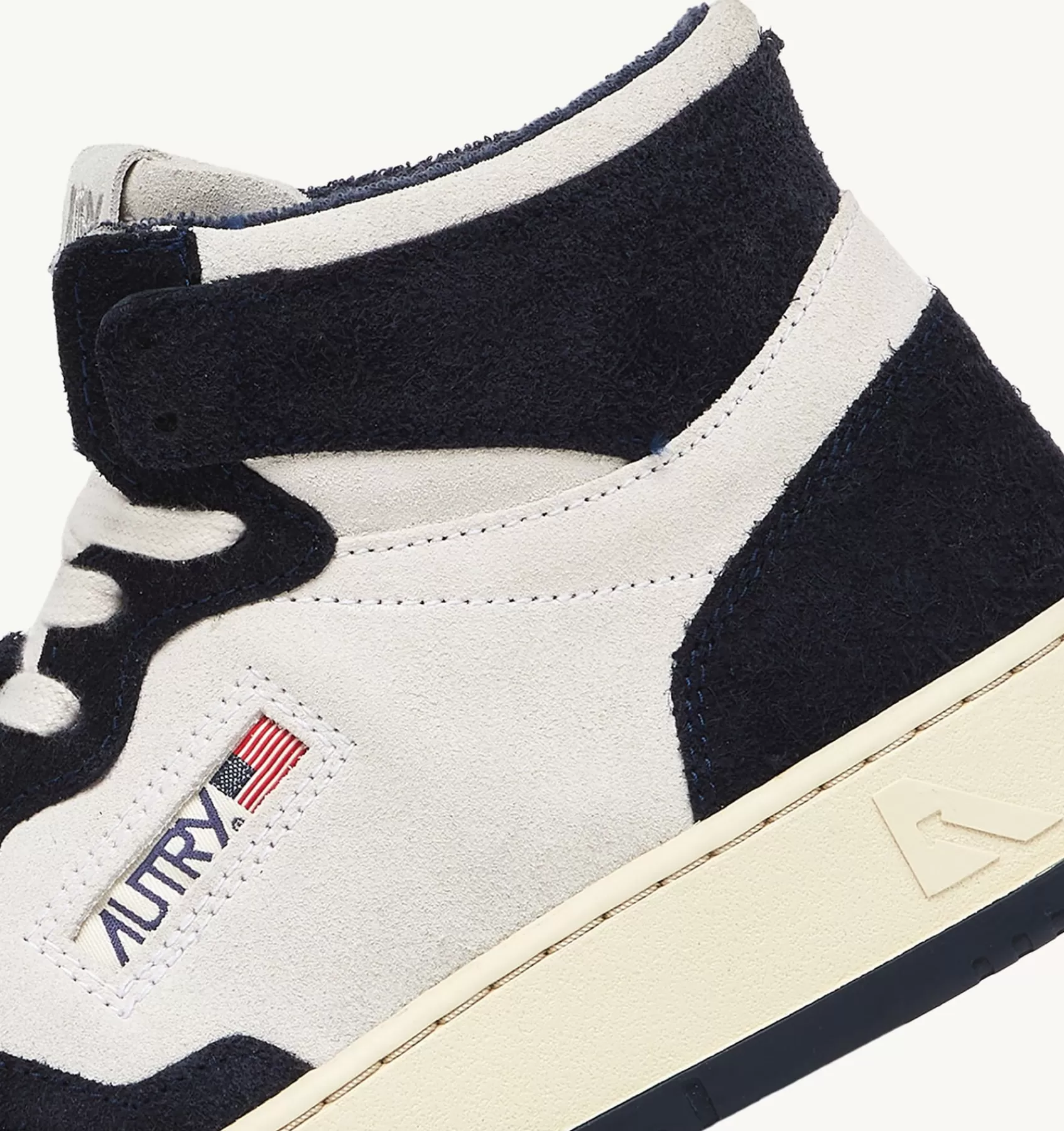 Männer AUTRY Sneakers Medalist Mid Aus Wildleder In Blau Und Beige