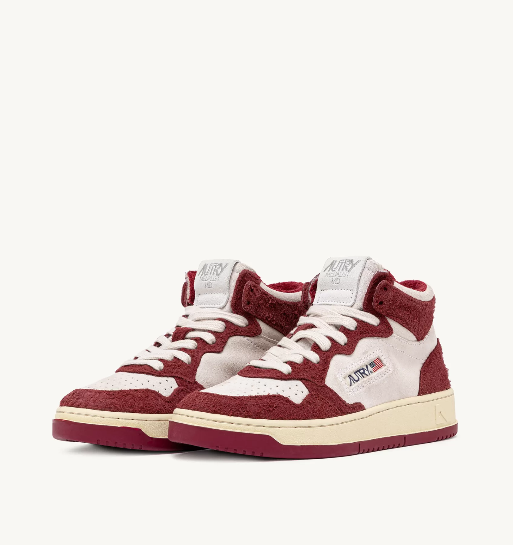 Frauen AUTRY Sneakers Medalist Mid Aus Wildleder In Weiss Und Wildleder