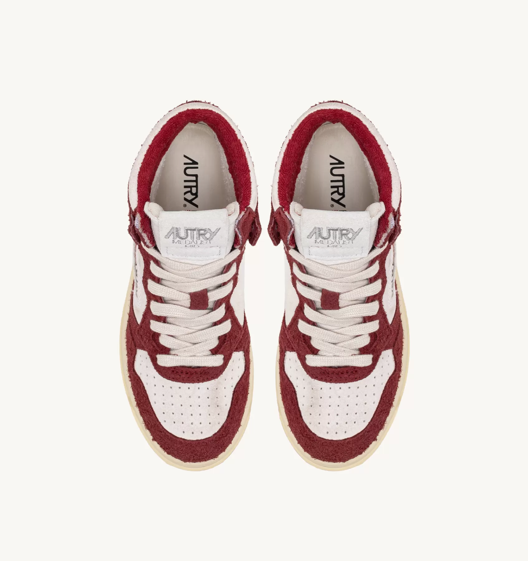 Frauen AUTRY Sneakers Medalist Mid Aus Wildleder In Weiss Und Wildleder