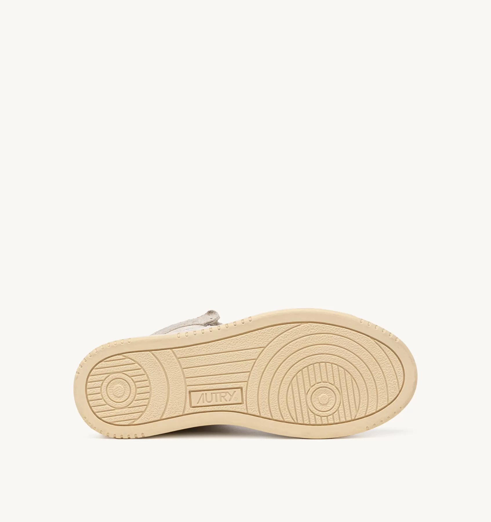 Frauen AUTRY Sneakers Medalist Mid Aus Wildleder Mit "Hair"-Effekt In Ecru