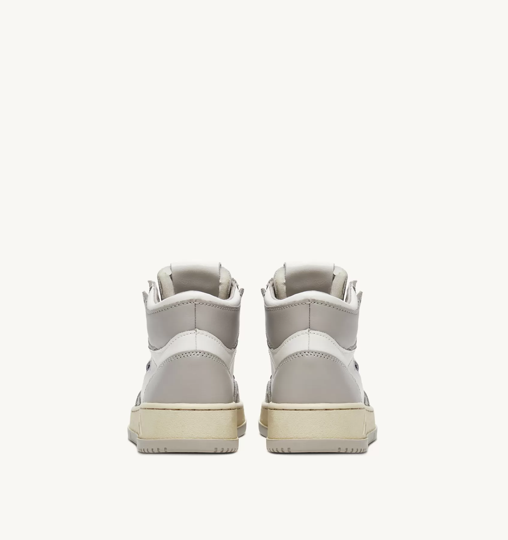 Frauen AUTRY Sneakers Medalist Mid Aus Zweifarbigem Leder Weiss Und Vapor