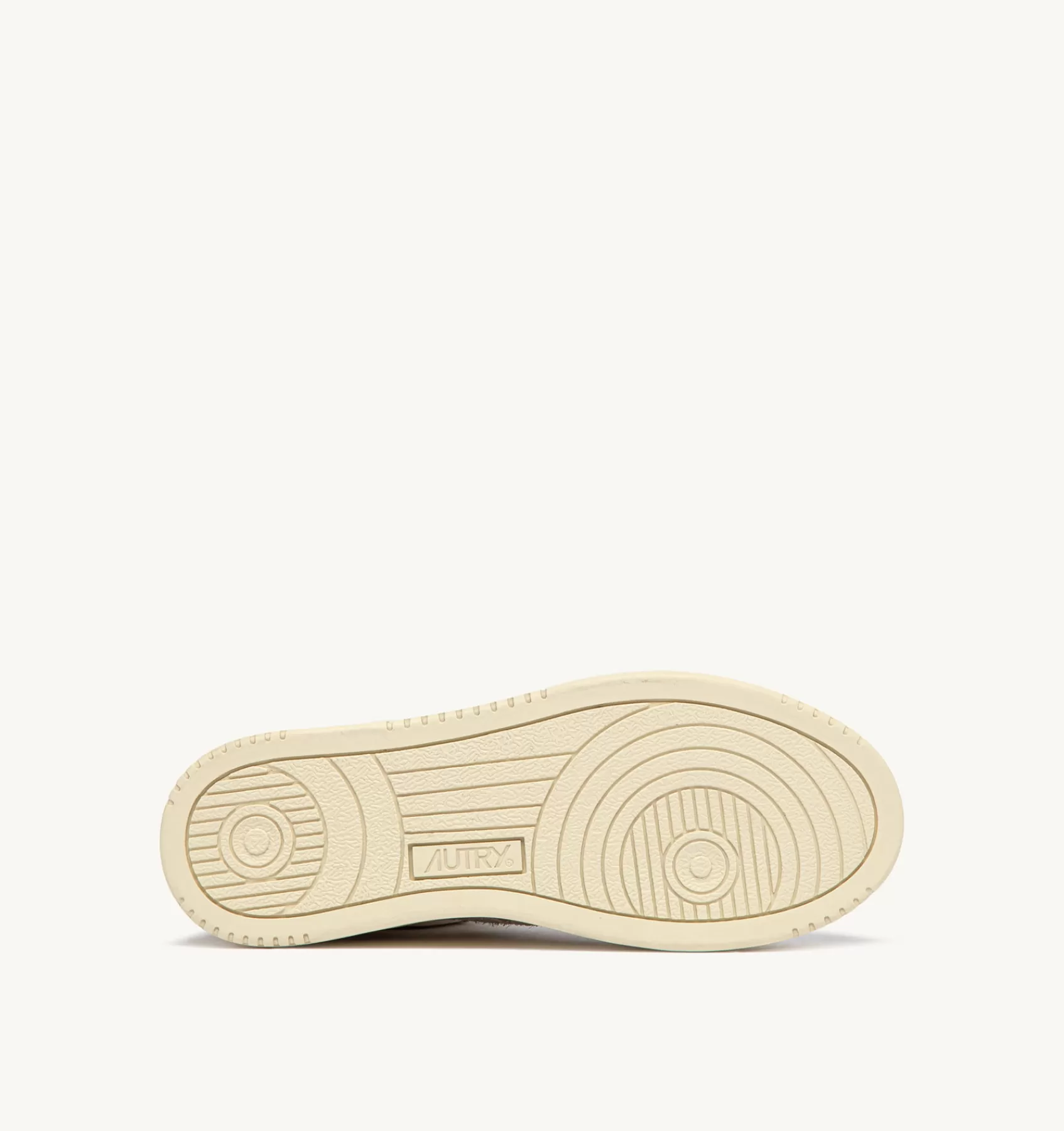 Frauen AUTRY Sneakers Open Mid Aus Zigenleder, Gewebe Und Wildleder In Weiss Ecru Und Beige