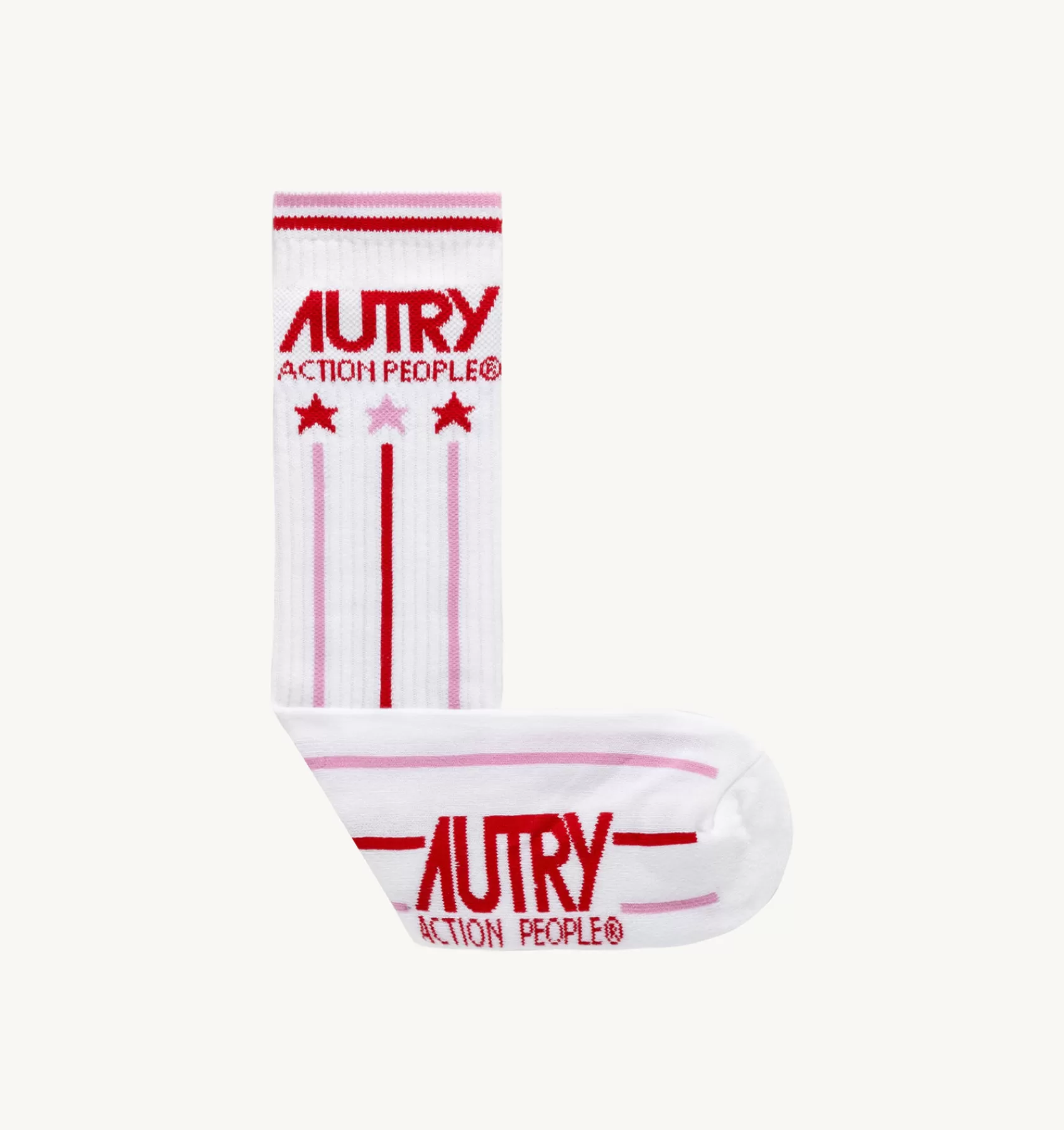 Frauen AUTRY Socken Tennis-Logo Weiss