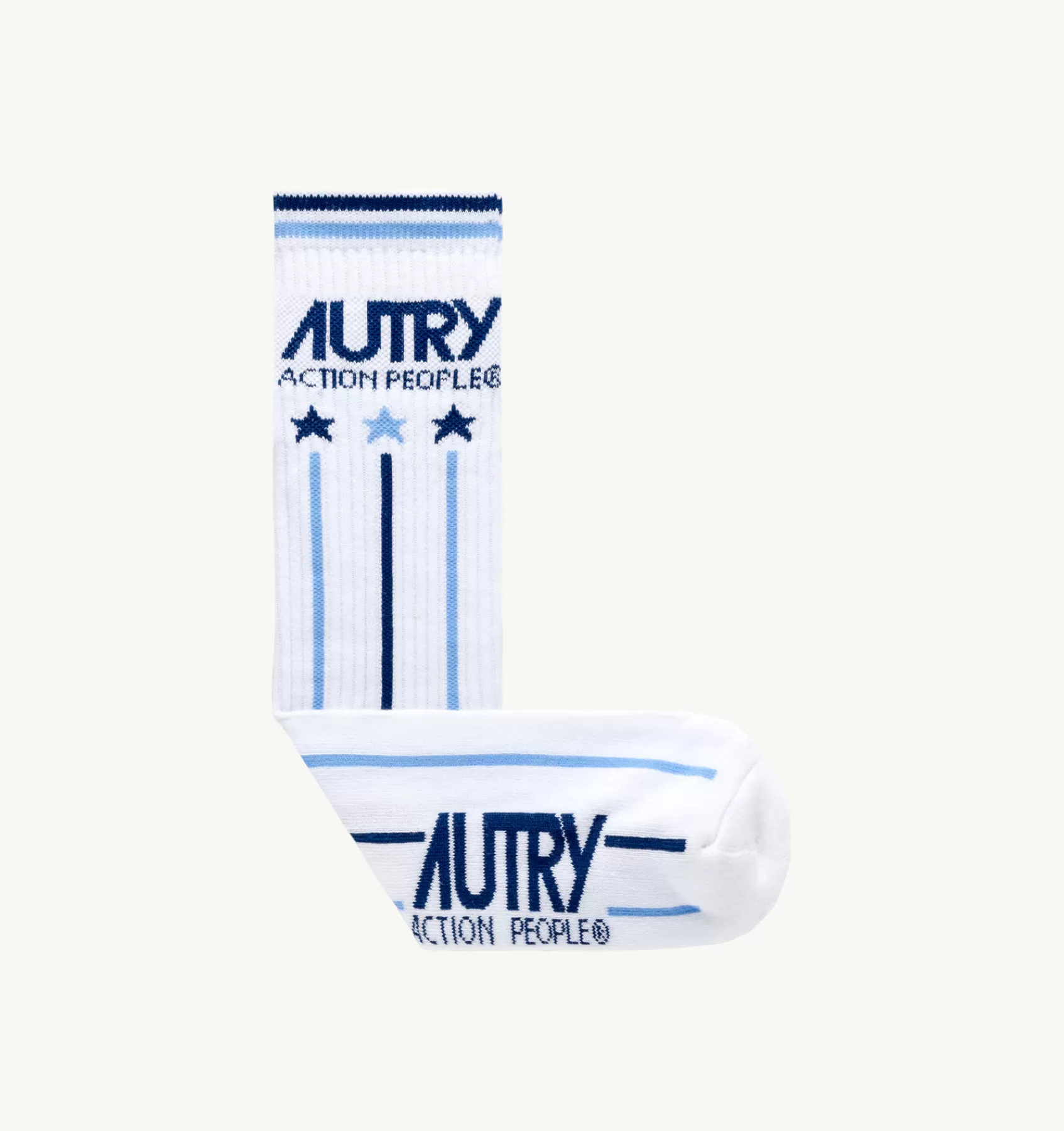 Frauen AUTRY Socken Tennis-Logo Weiss