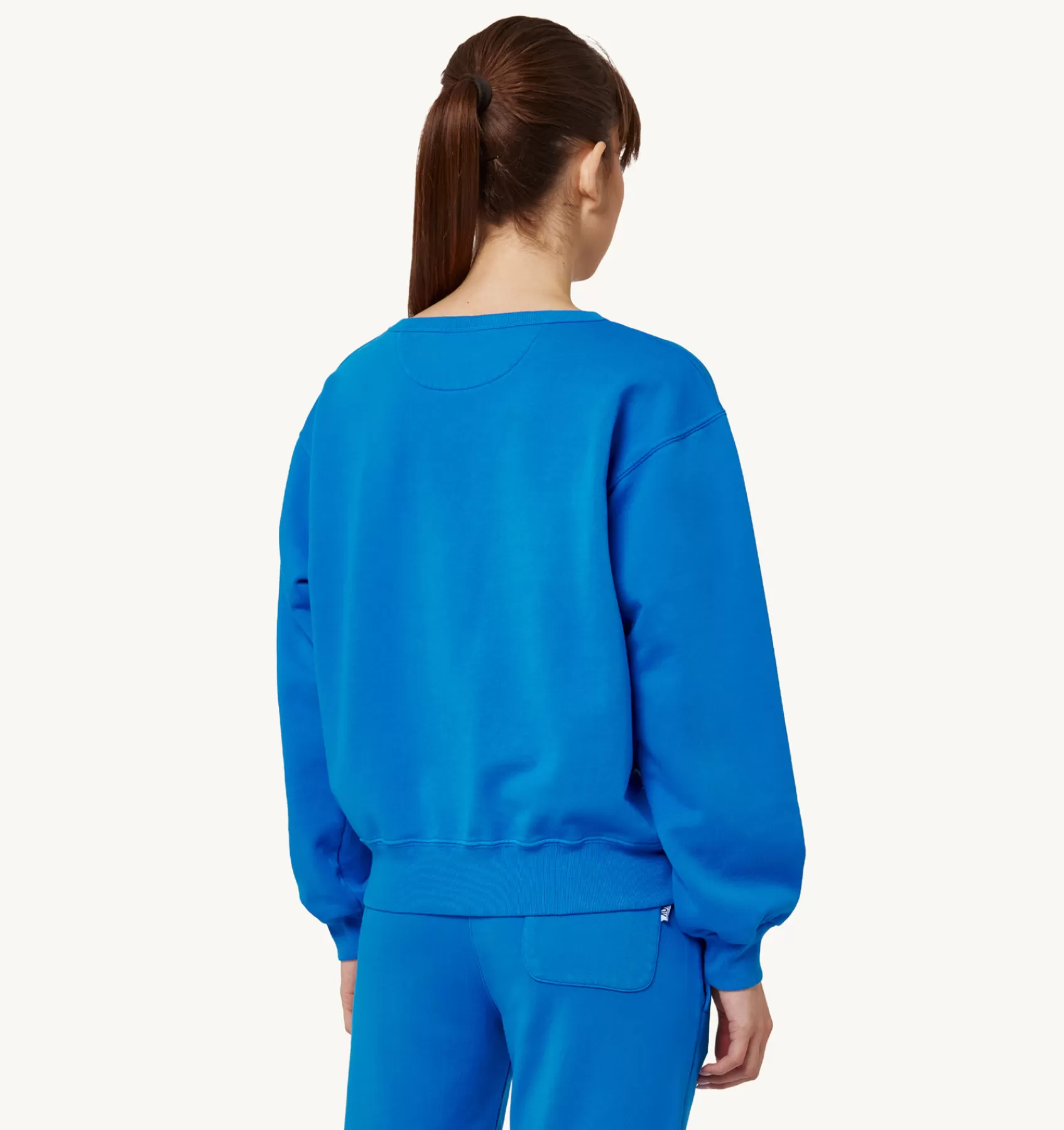 Frauen AUTRY Sweatshirt Mit Rundhalsausschnitt Und Aerobic-Logo Bluette