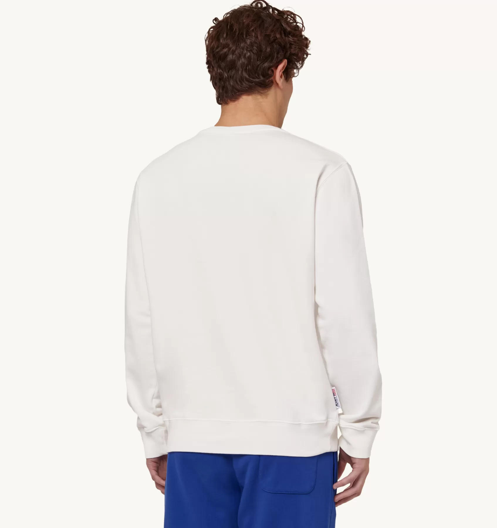 Männer AUTRY Sweatshirt Mit Rundhalsausschnitt Und Iconic-Logo Weiss