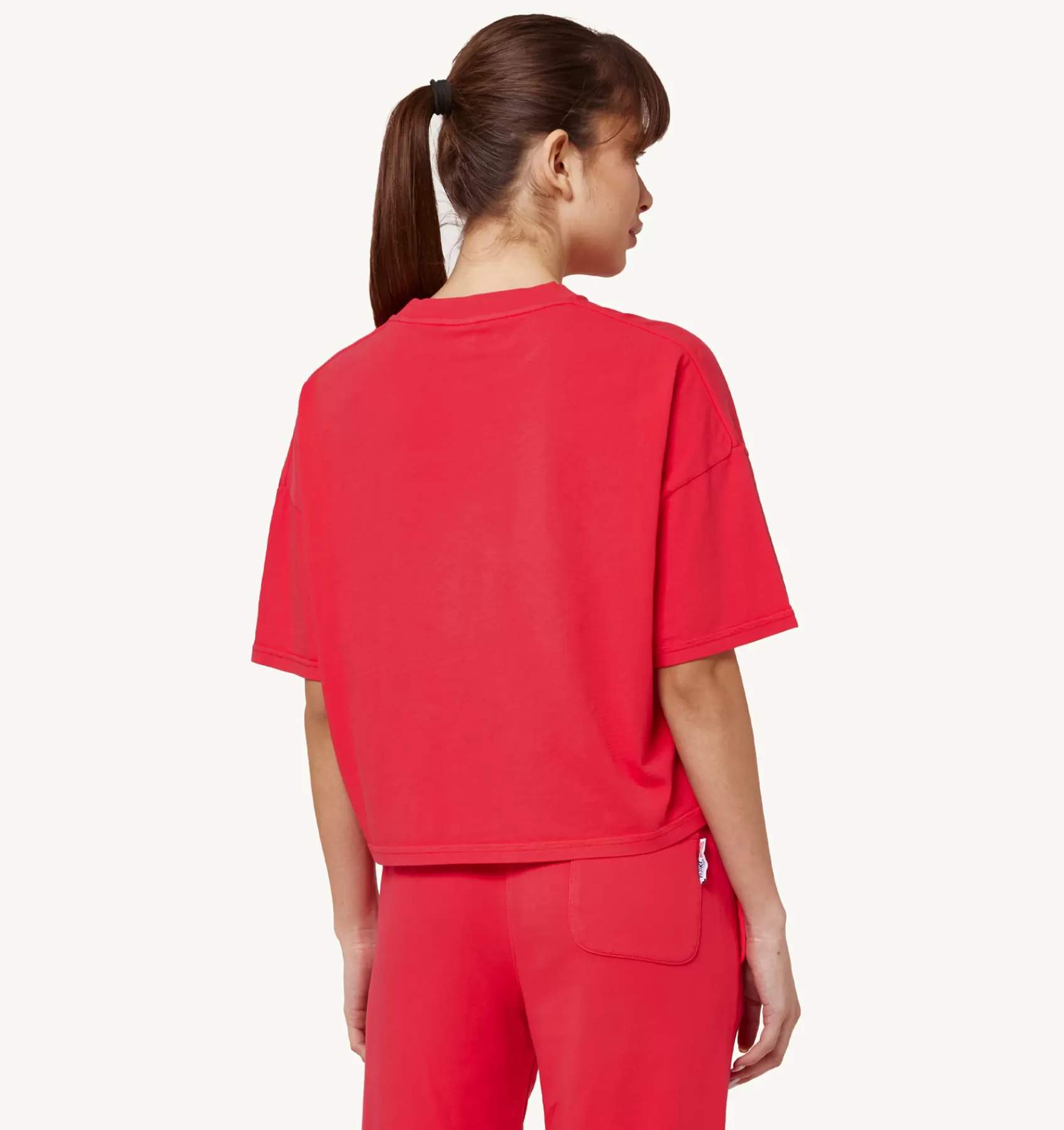 Frauen AUTRY T-Shirt Aerobic-Logo In Rot