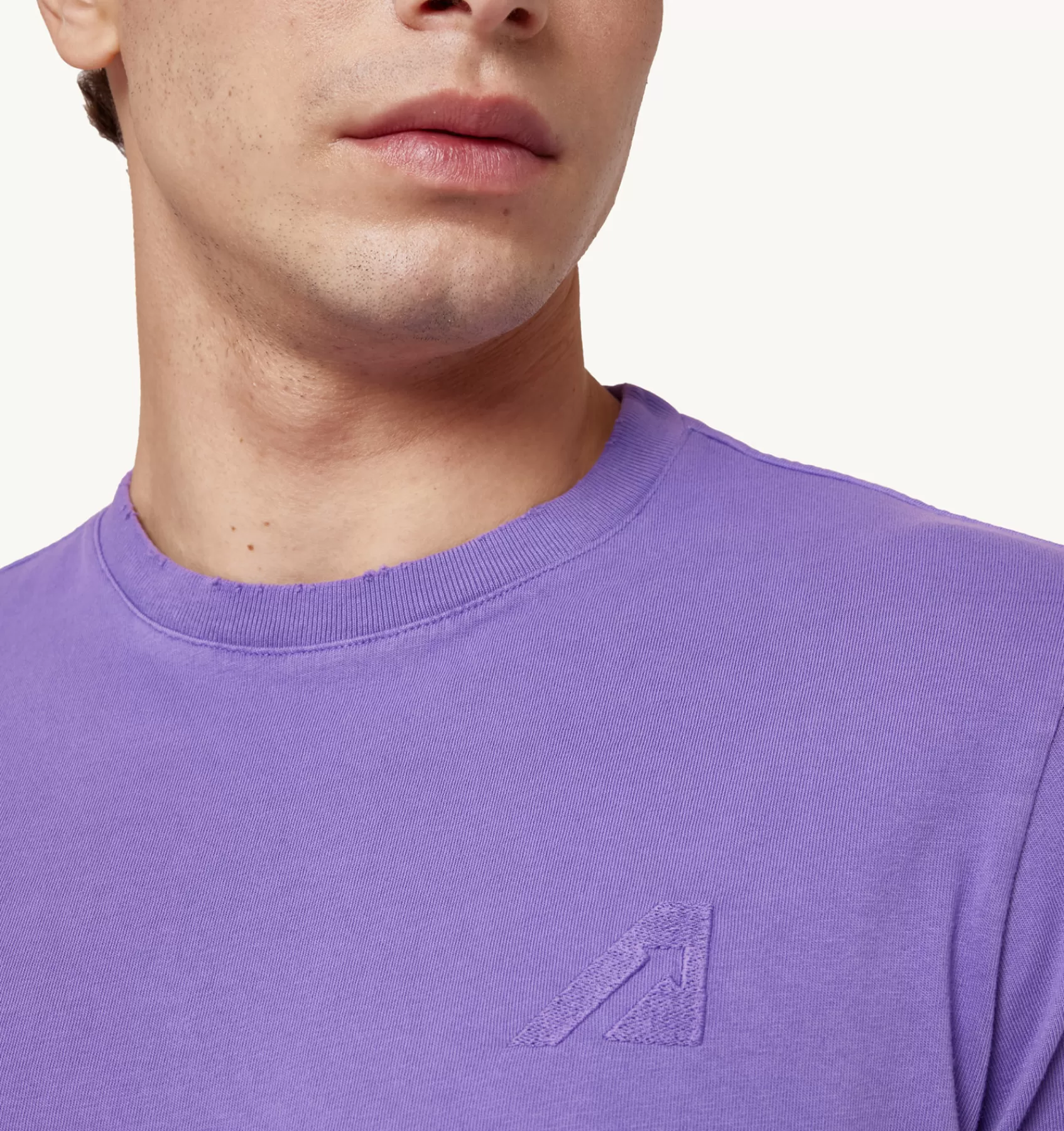 Männer AUTRY T-Shirt Mit Rundhalsausschnitt Supervintage Lila