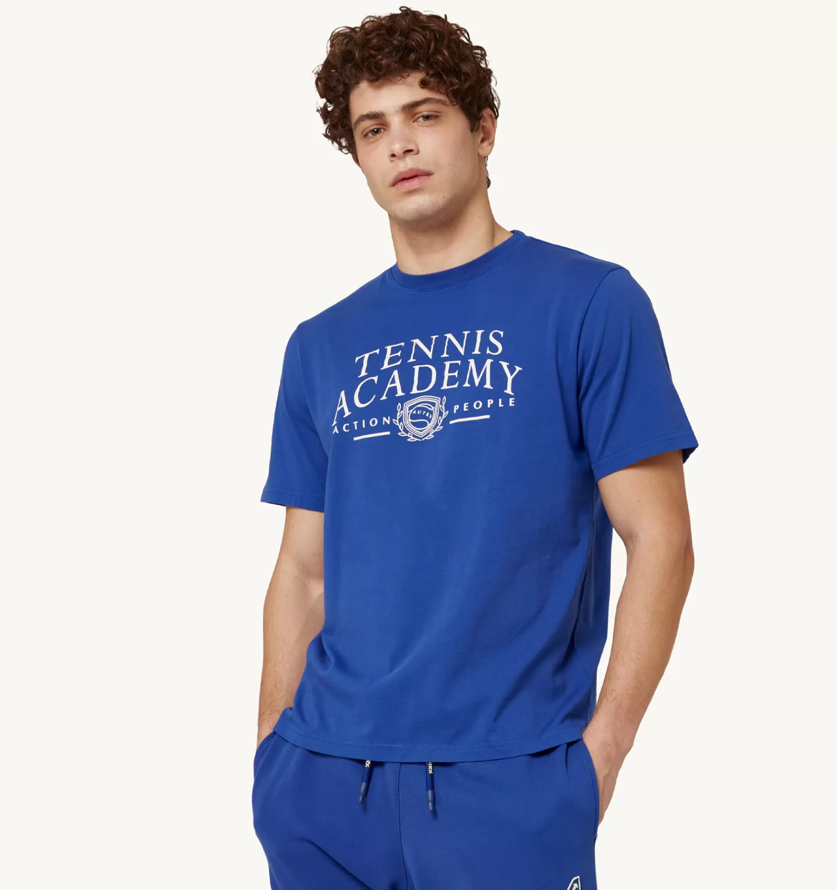 Männer AUTRY T-Shirt Mit Rundhalsausschnitt Tennis Blau